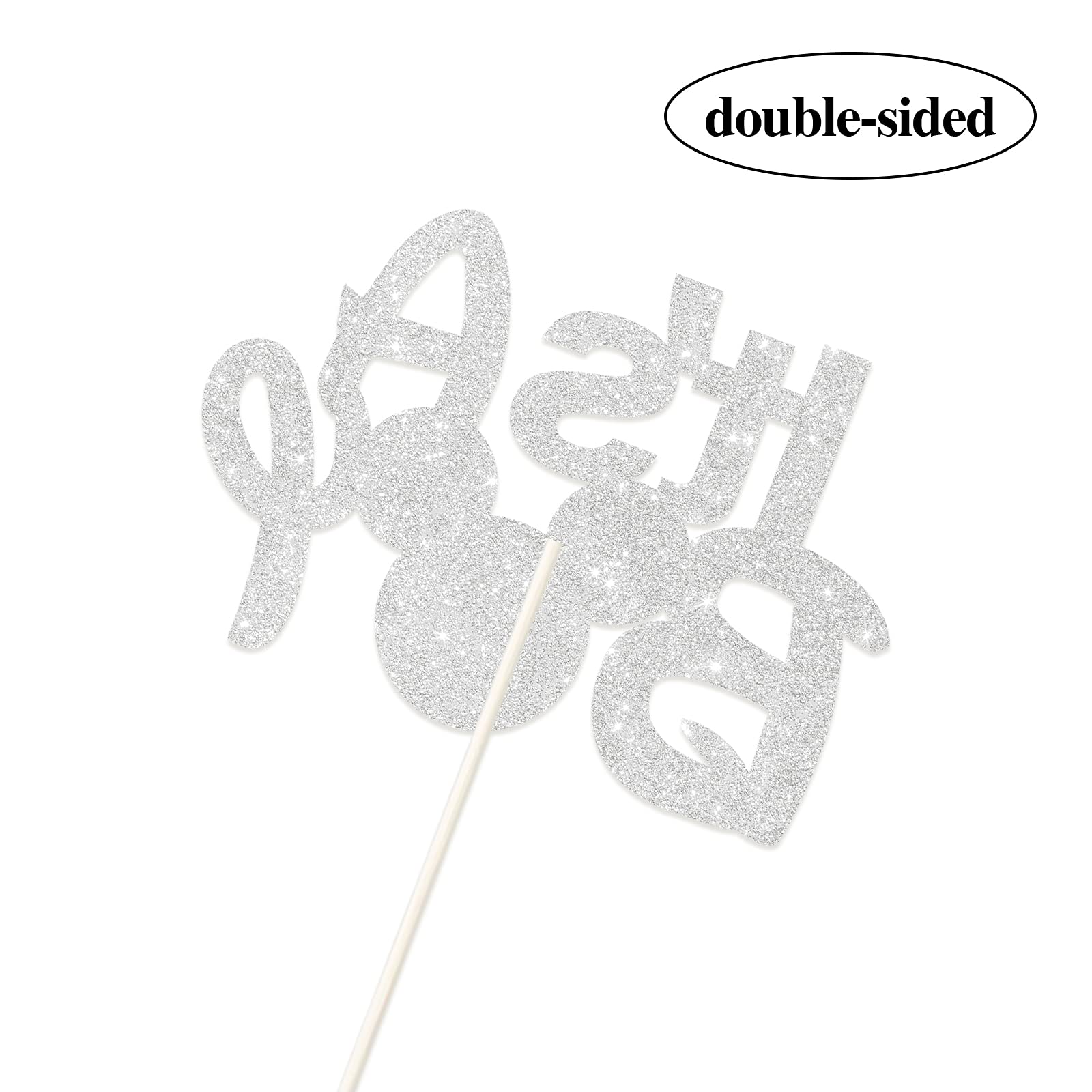 Black & Blue Glitter 'It's a Boy' Cake Topper - Mickey Mouse Theme Baby Shower Decoration for Little Boys - Cake Sign & Party Supplies - Perfect for Baby Showers, Gender Reveals & 1st Birthday Celebrations