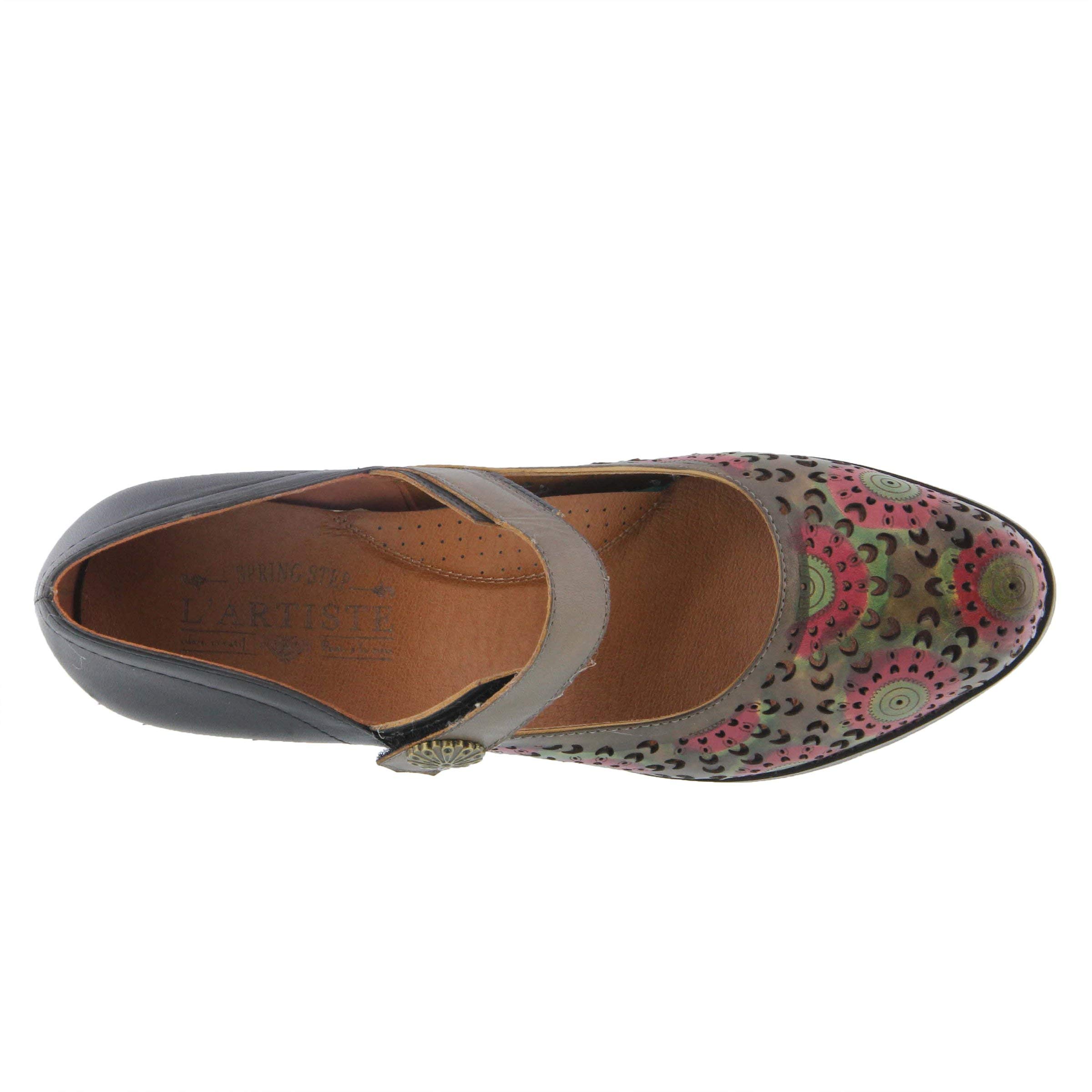 L'Artiste by Spring Step LAJUAN Women's Comfortable Taupe Multi-Color Casual Shoes US 7.5-8 | Perfect for Work, Walking & Everyday Wear
