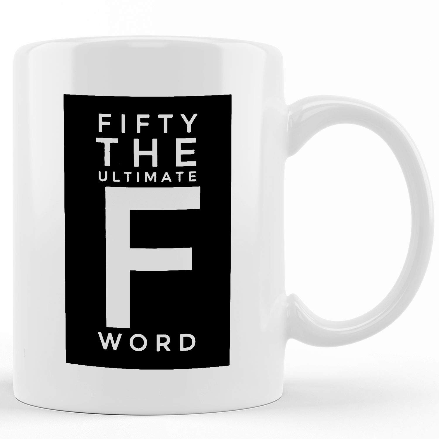 50th Birthday Mug for Mom - Funny 'Fifty & Fabulous' Ceramic Coffee Cup (11oz/15oz) - Novelty Gift for Women, Tea Lovers & Birthday Celebrations - Perfect for Coffee, Tea & Humorous Gifting