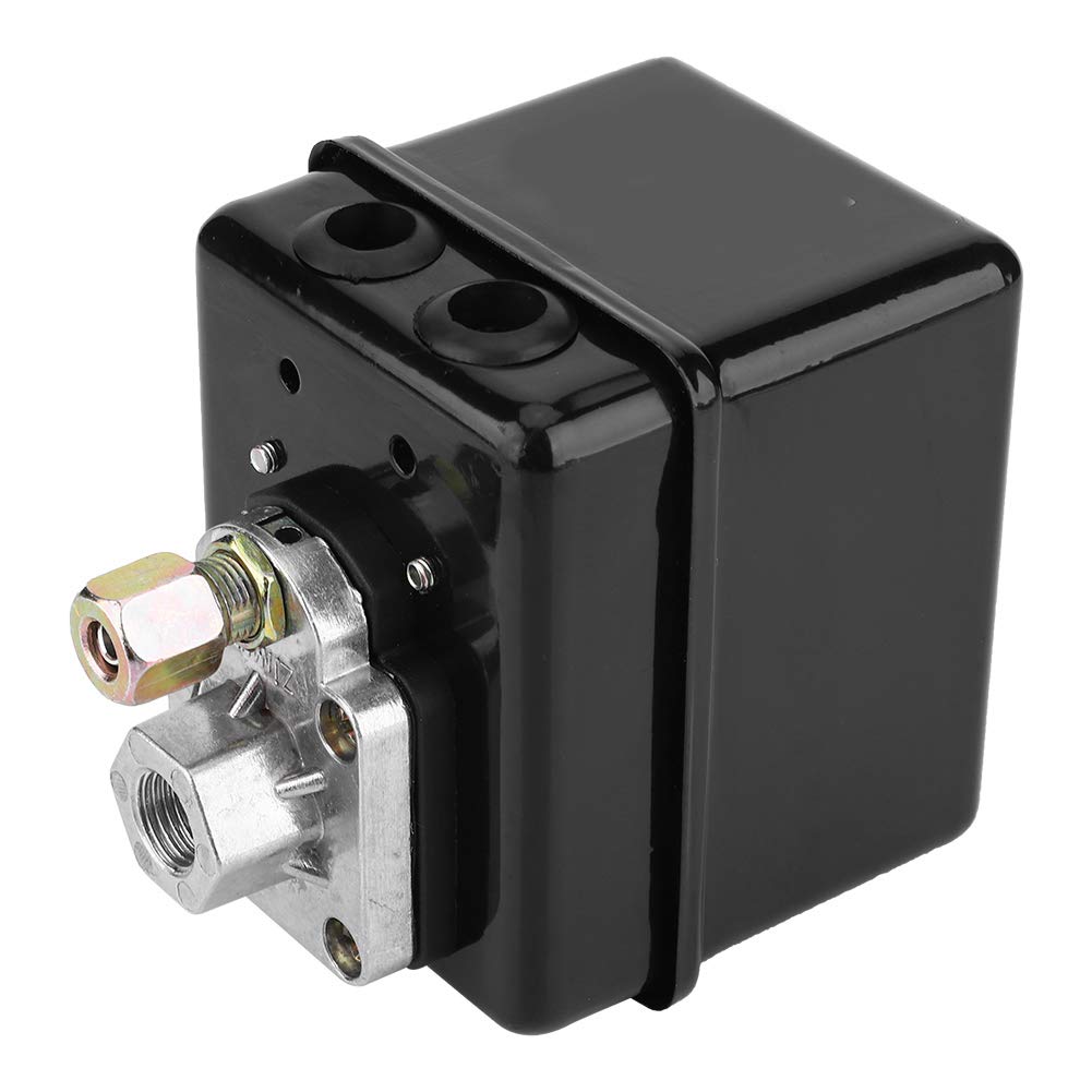 Air Compressor Pressure Control Switch - Heavy Duty Iron Construction for Stable Performance | Perfect for HVAC Systems, Pneumatic Tools & Industrial Machinery