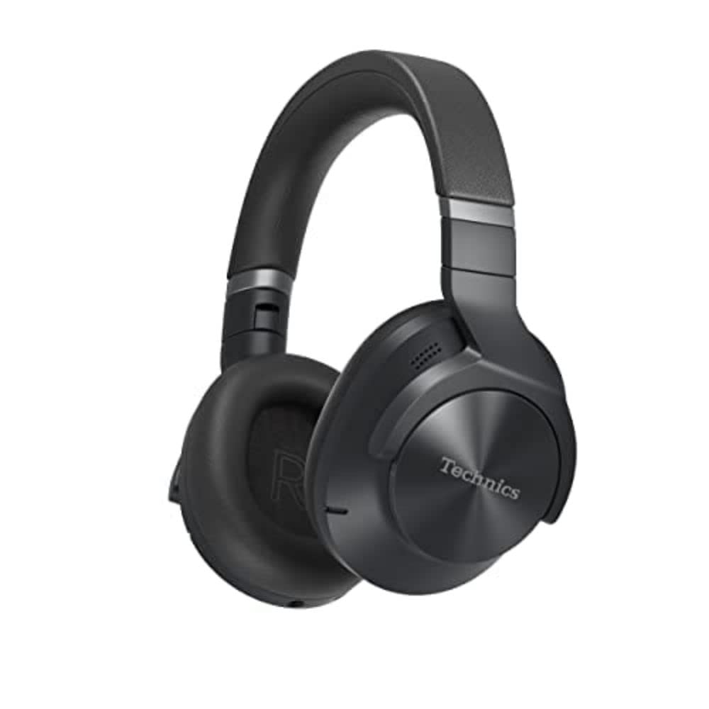Technics EAH-A800 Premium Closed-Back Wireless Headphones with Noise Cancellation - Black | Perfect for Travel, Office & Home Listening