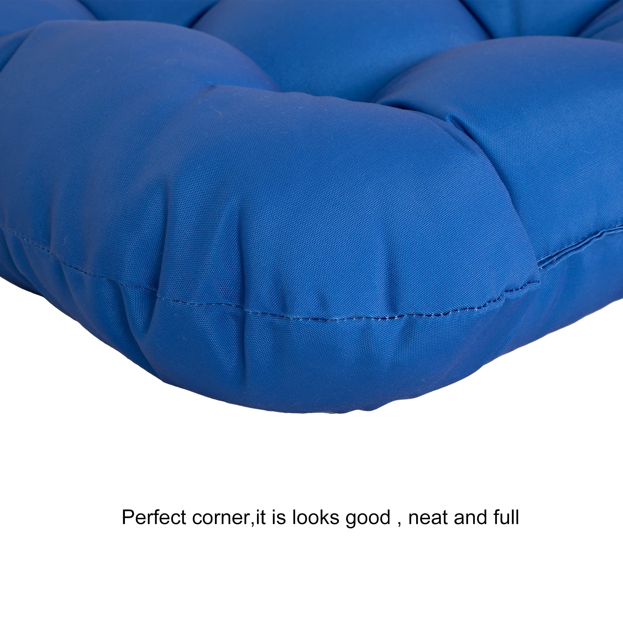ARTPLAN All-Weather Outdoor Cushion Set - 5-Piece Loveseat & Bench Cushions with Wicker Tufted Design for Patio Furniture - Perfect for Garden, Deck, Poolside & Backyard Relaxation