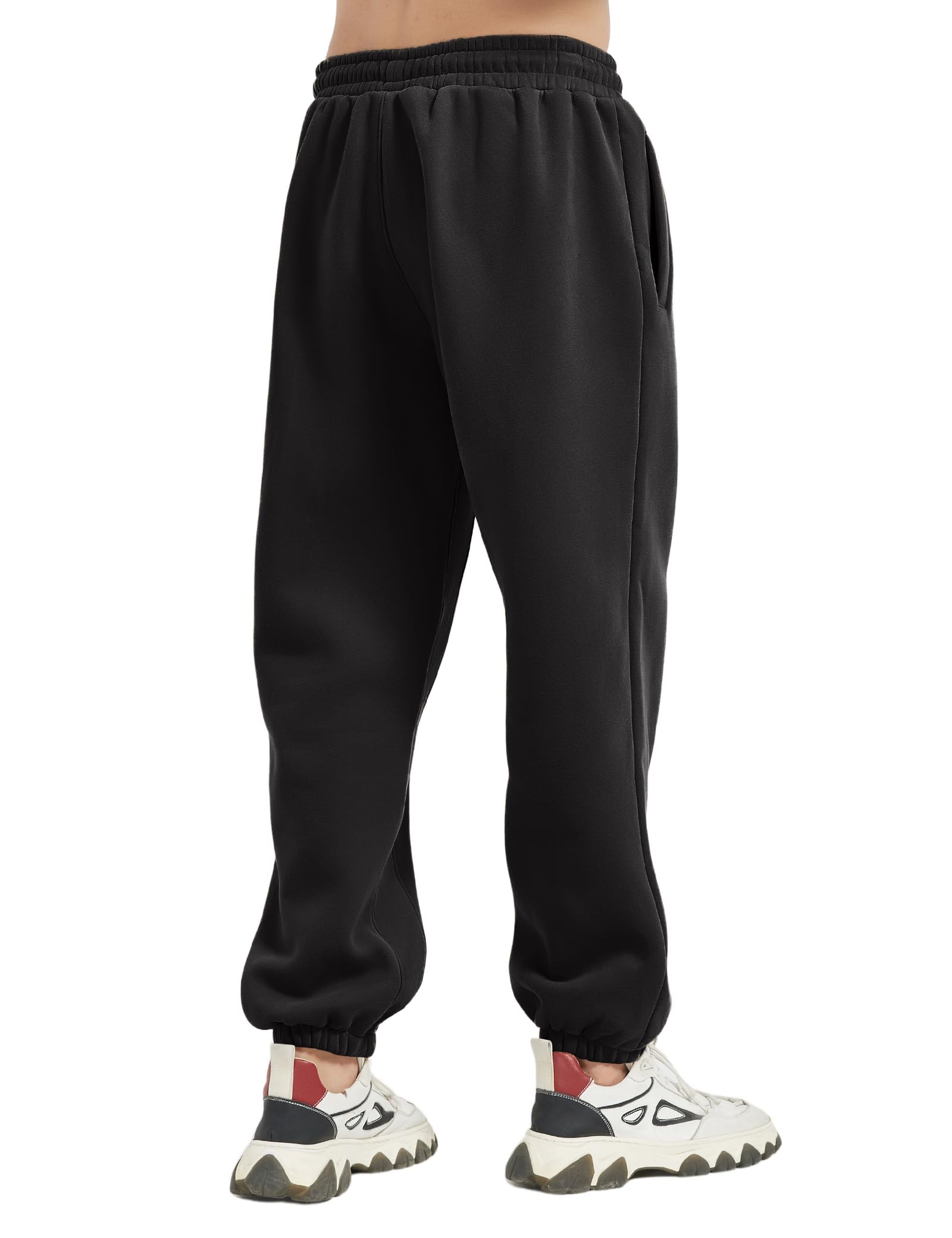 Hatant Men's Fleece Jogger Pants - Soft Unisex Sweatpants with Pockets for Running, Workout & Gym | Comfortable Athletic Track Pants for Casual Wear & Lounge