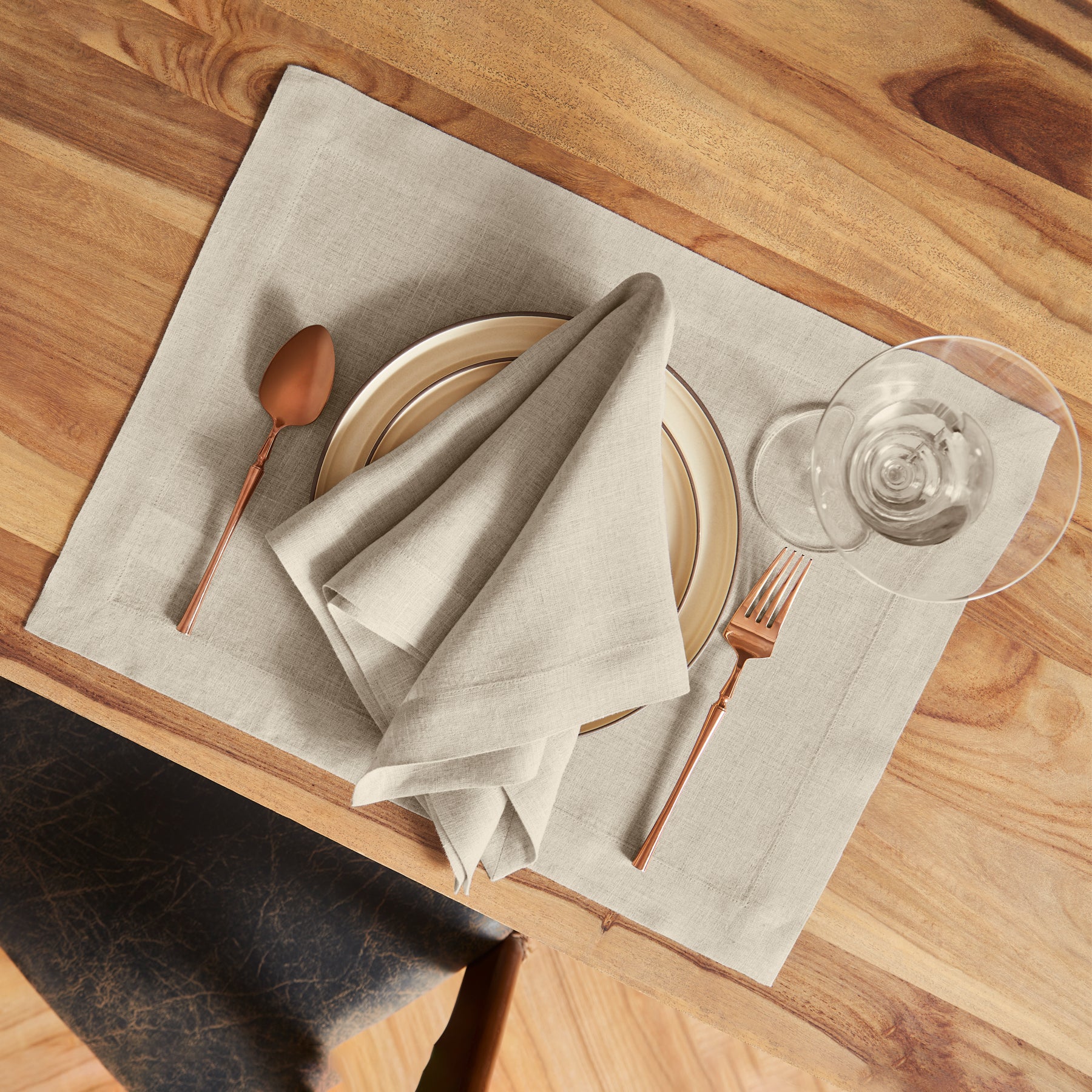 Premium Sonoma Placemats Set of 4 - Waterproof & Non-Slip Table Mats for Dining - Elegant Home Decor for Kitchen, Dining Room, and Outdoor Entertaining