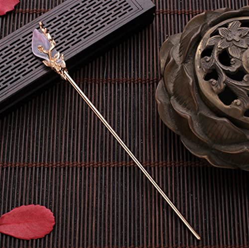 Vintage Hanfu Hair Stick - Metal Hairpin for Women, Chinese Style Hair Accessory for Weddings & Cosplay