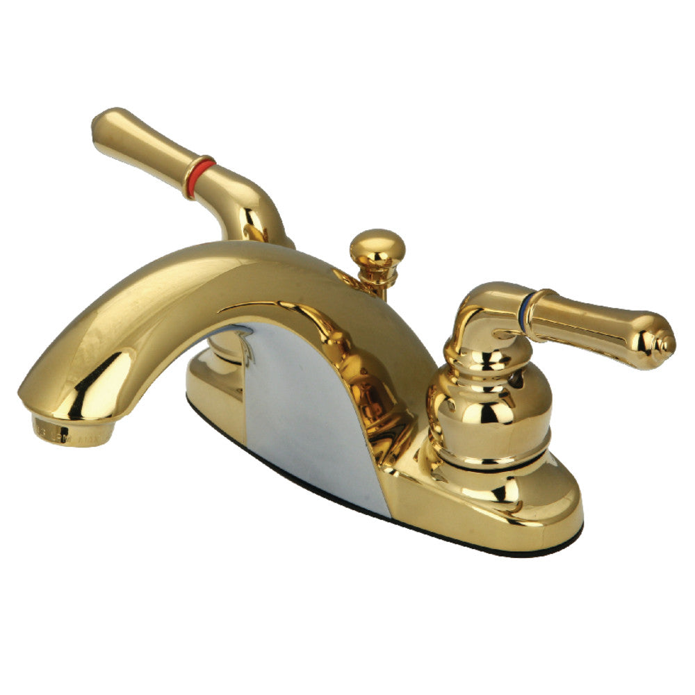 Kingston Brass KB7645NML 4-Inch Centerset Bathroom Faucet - Modern Matte Black Finish for Sink Vanity - Perfect for Bathroom Renovation & Home Upgrade