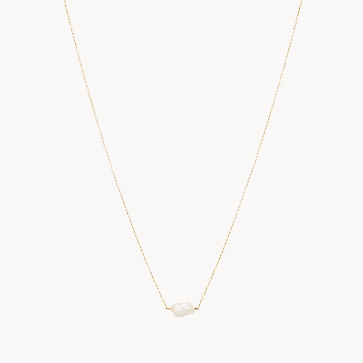 Sofia Perla 14K Yellow Gold Pearl Necklace - Elegant Dainty Jewelry for Women, Perfect for Weddings, Parties & Everyday Wear
