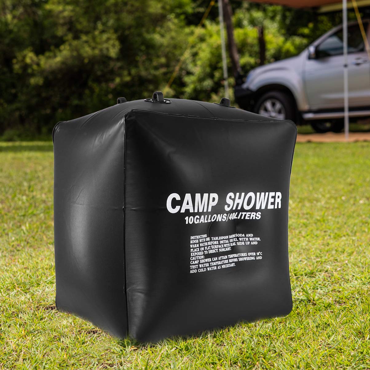 BESPORTBLE Solar Shower Bag - Portable Camping Shower with Solar Heating for Outdoor Travel, Beach, Hiking | PVC Water Bag for Summer, Drying & Emergency Use