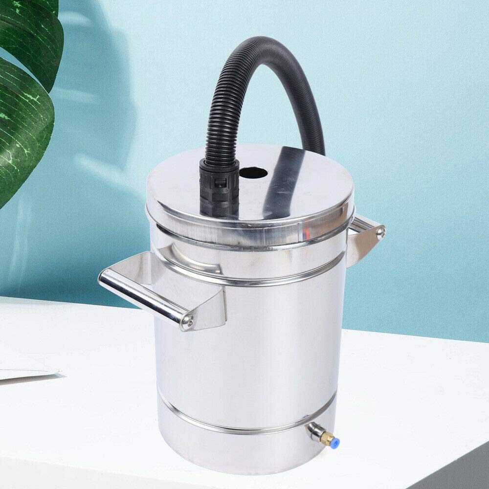 TFCFL Small 304 Stainless Steel Powder Coating Hopper - Fluidized Powder Feeder for Spray Gun & Painting Equipment - Perfect for Automotive, Industrial & DIY Powder Coating Projects