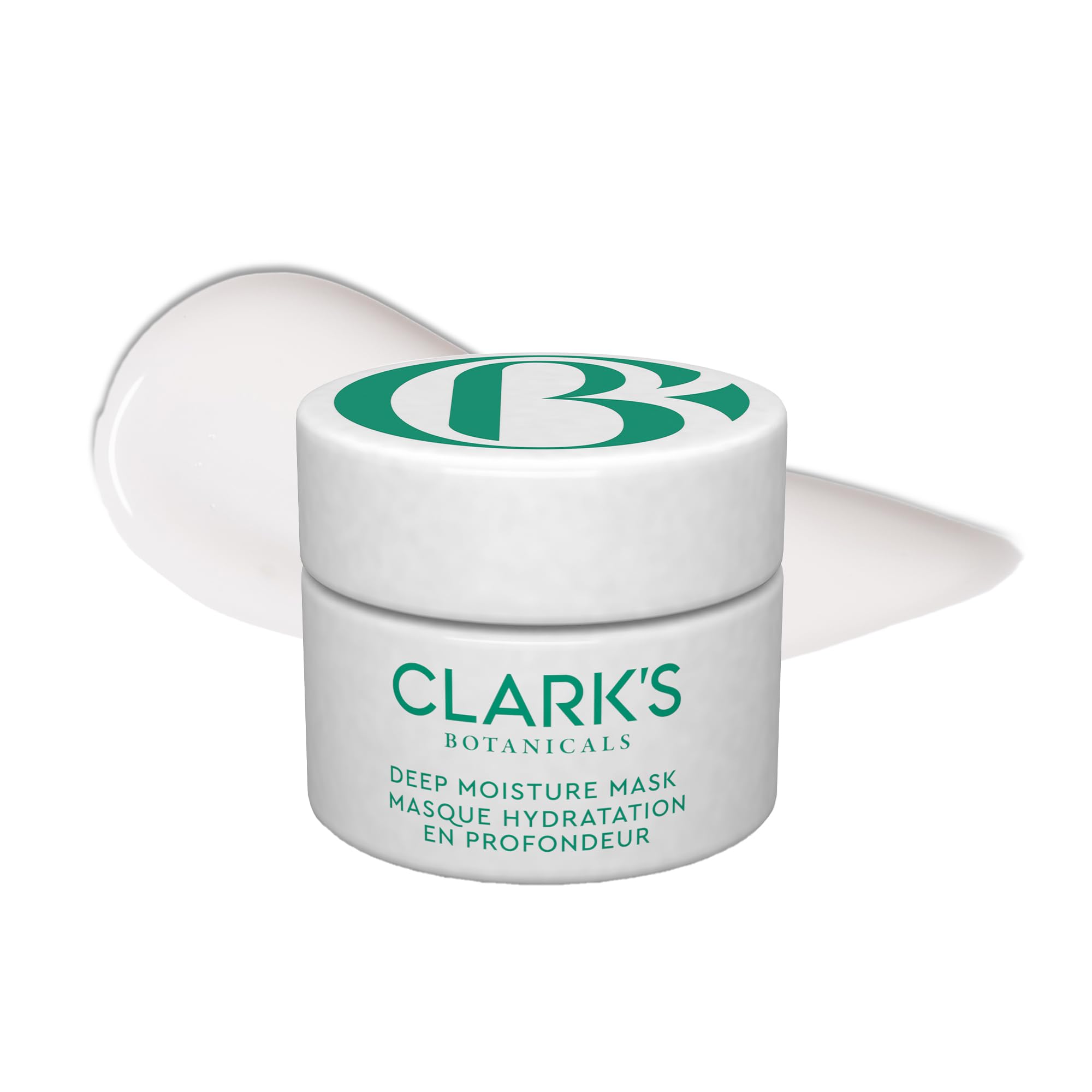 Clark's Botanicals Deep Moisture Mask for Dry Skin - Hydrating Face Mask to Reduce Redness & Inflammation, Stimulates Collagen Production - 2-in-1 Moisturizer & Invisible Mask for All Skin Types (1.7 Fl Oz) - Perfect for Nighttime Skincare Routine & Post-Treatment Soothing