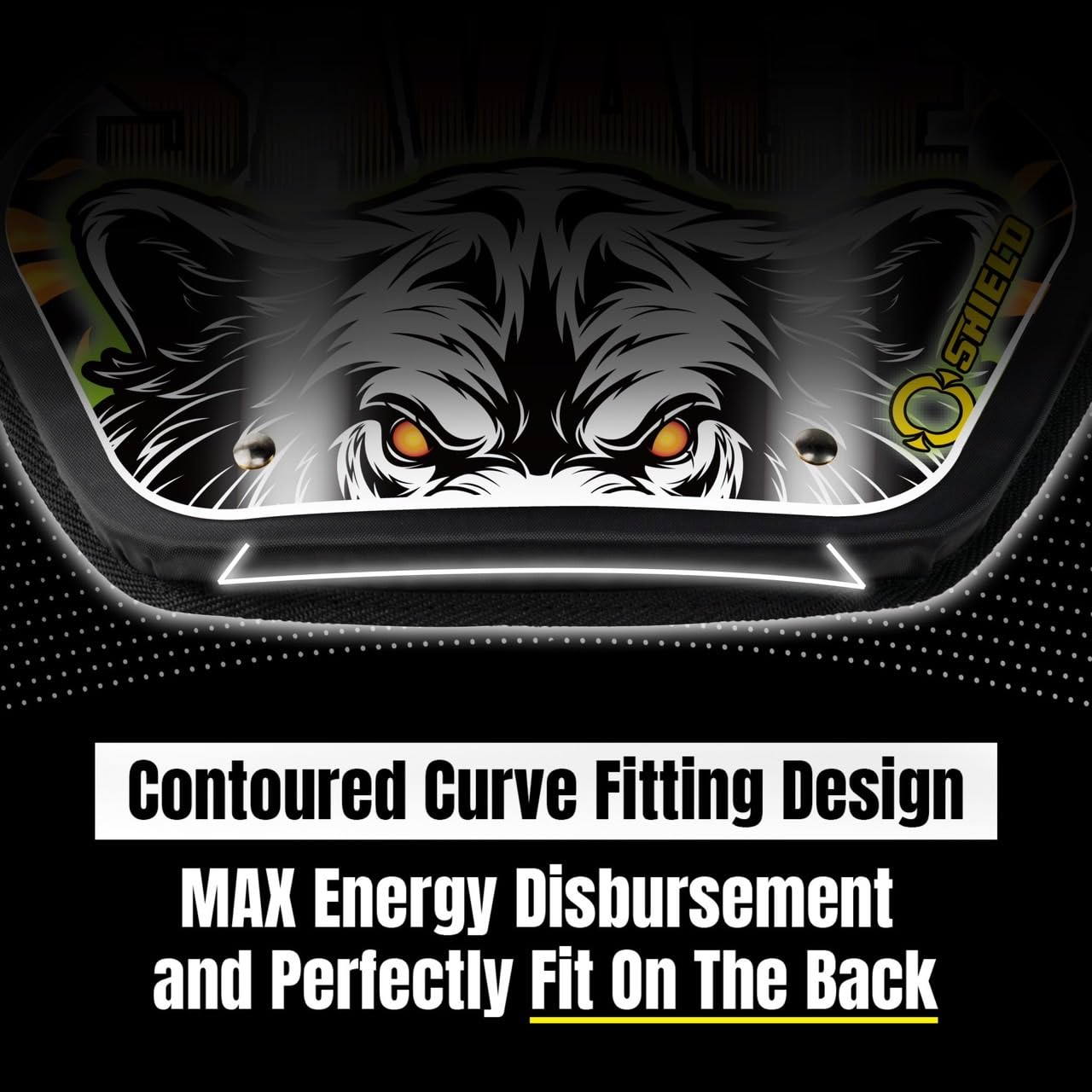 O Shield Football Back Plate - Wild & Animal Series for Enhanced Protection | Durable Football Backplate for Youth & Adult Players | Ideal for Training, Games & Safety Gear