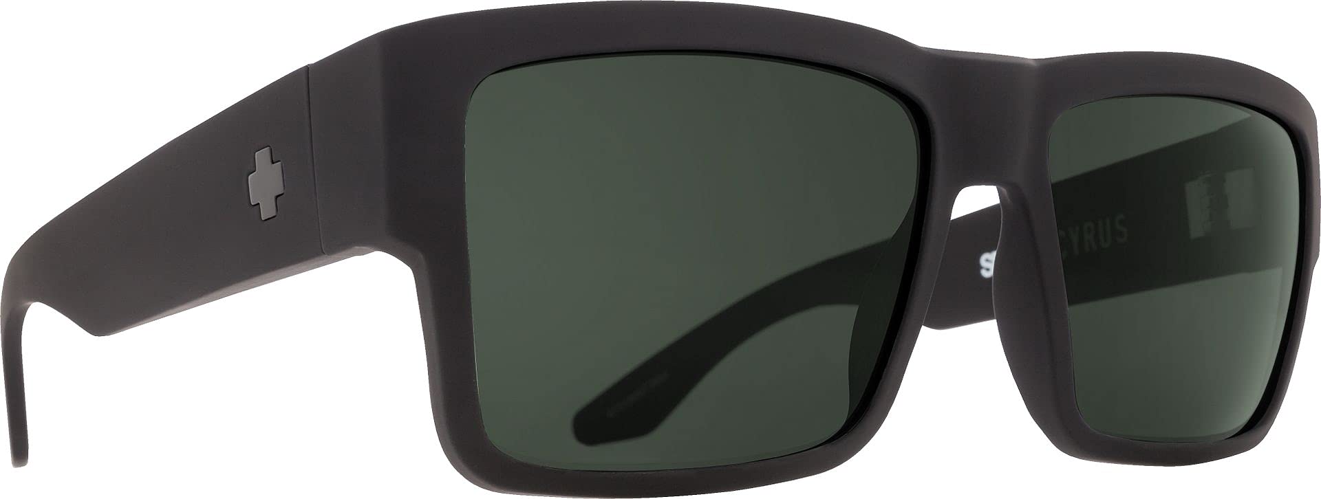 SPY Optic Cyrus Square Sunglasses with Color & Contrast Enhancing Lenses - UV Protection for Outdoor Sports, Driving & Beach Activities