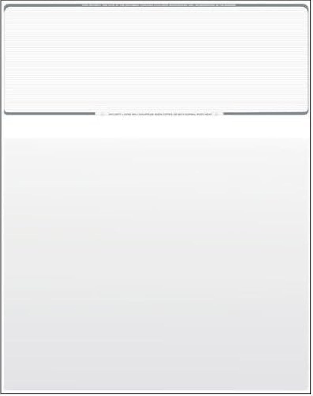 Compuchecks Top Blank Check Paper - 1000 Pack for QuickBooks & Laser Printers | Secure Business Checks with Voucher | 8.5