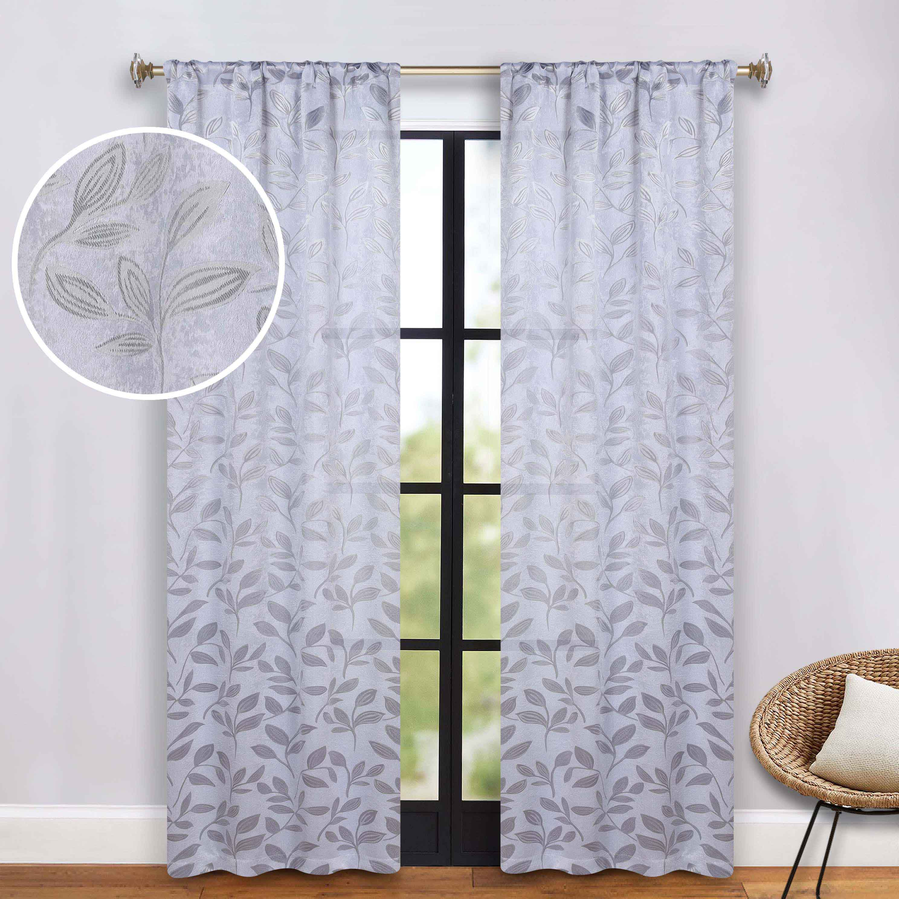 Blackout Curtains with Rod Pocket - Set of 2 Panels for Complete Room Darkening | Perfect for Bedrooms, Nurseries & Home Theater Light Blocking
