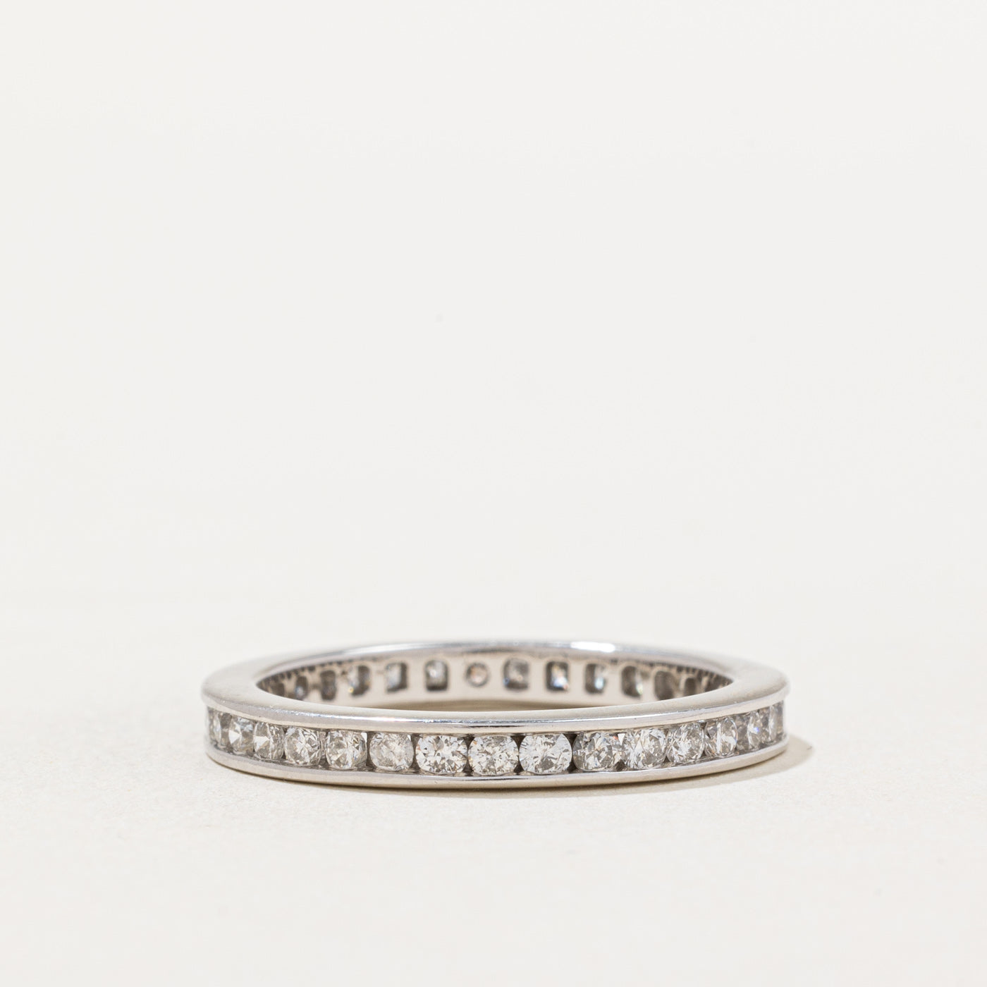 Channel Set Diamond Eternity Band 1.05ctw Size 7.75 - Sparkling Wedding Ring for Anniversary, Engagement & Special Occasions