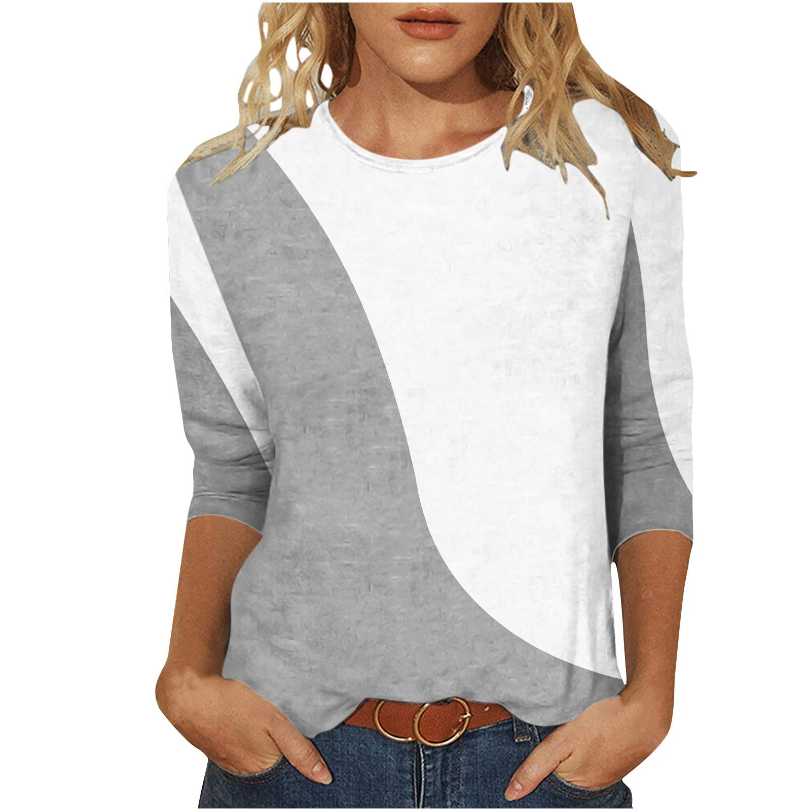 2023 New Women's Chiffon Asymmetric Short Sleeve Blouse - Stretchy Gym & Work T-Shirt - Summer Casual Top for Women - Perfect for Workouts, Office Wear & Everyday Fashion
