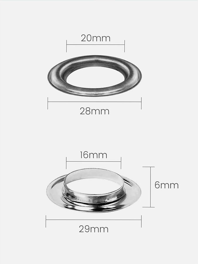 Yoga Mat Eyelets Pair - Durable Metal Grommets for Yoga Mats - Perfect for Hanging & Storage - Home & Studio Use