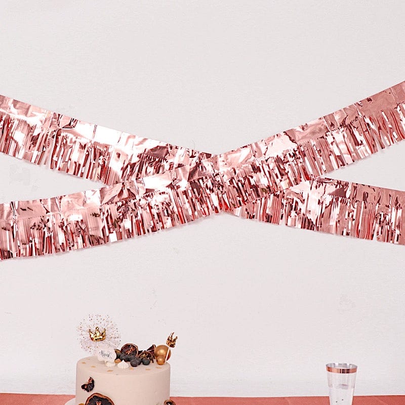 16 ft Metallic Foil Fringe Tassels Hanging Garland - Party Decorations for Birthday, Wedding, Baby Shower & Home Decoration