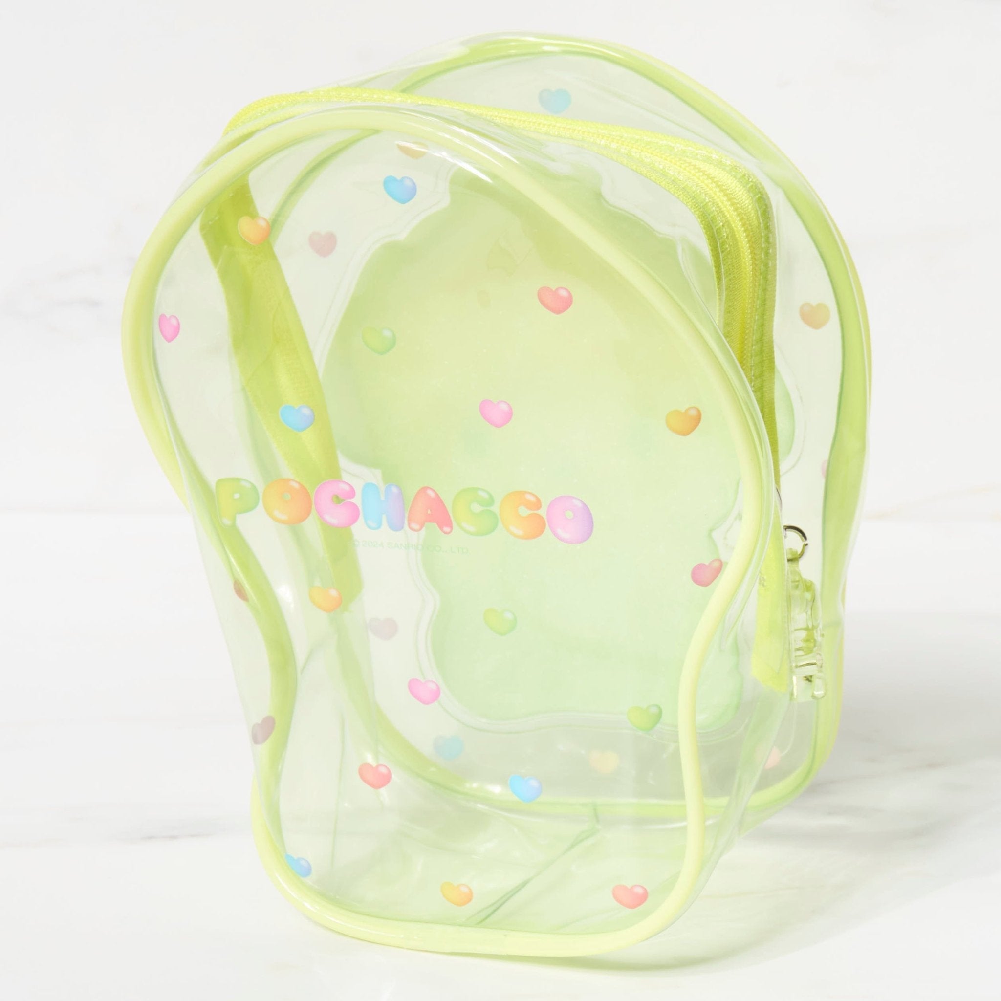 Sanrio Character Clear Pouch - Cute & Durable Plastic Zipper Bag for School, Travel & Cosmetics Storage - Hello Kitty, My Melody & More Anime Designs