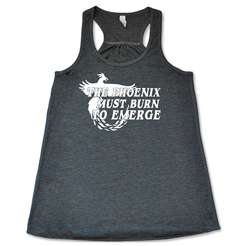 Phoenix Must Burn to Emerge T-Shirt - Inspirational Quote Graphic Tee for Men & Women - Perfect for Gym, Workout, and Casual Wear