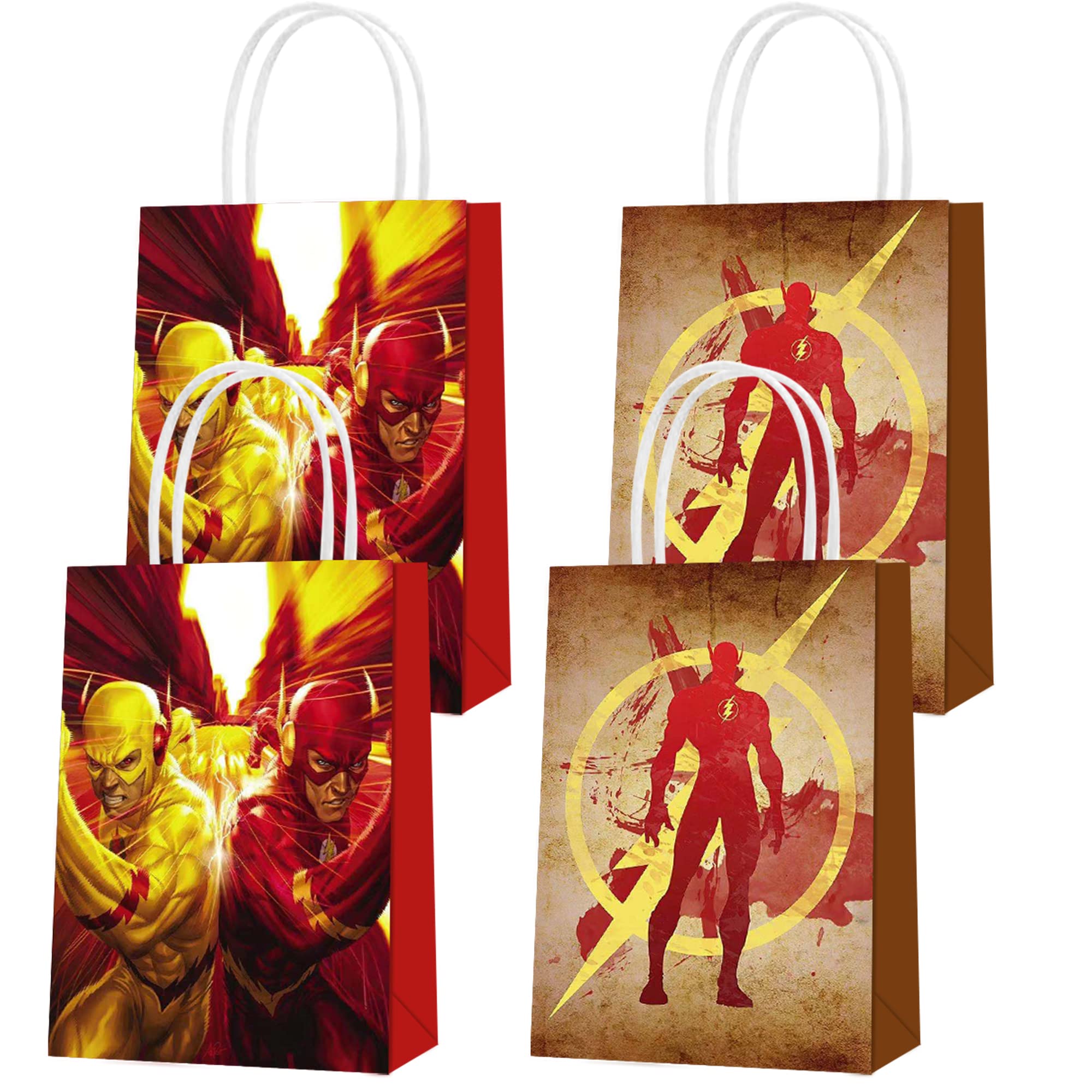 16-Piece Kraft Paper Gift Bags Set for Party Favors, Birthday Decorations & Candy Treats - Eco-Friendly Party Supplies for Weddings, Baby Showers & Holiday Events