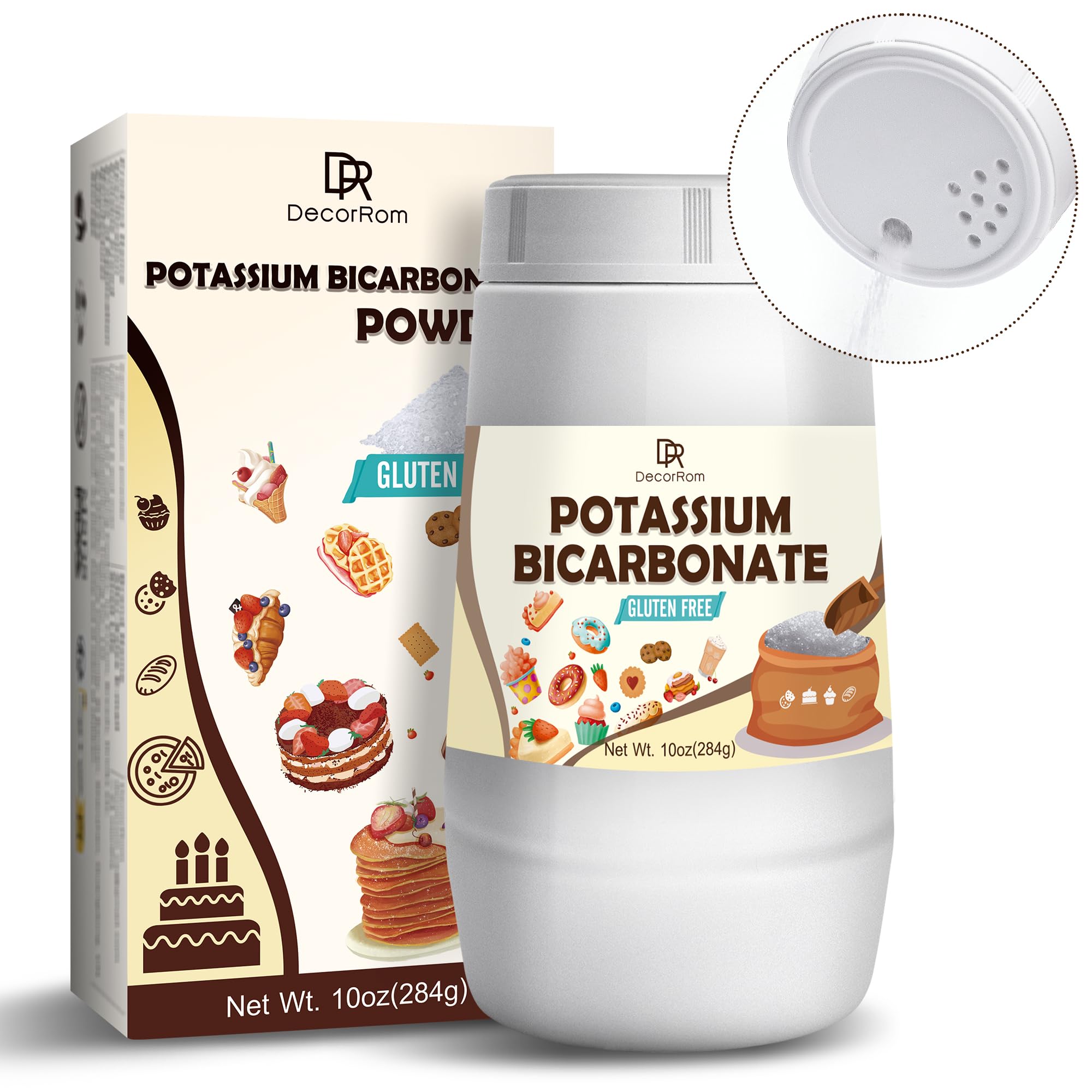 100% Pure Food Grade Potassium Bicarbonate Powder (10oz) - Natural Leavening Agent for Baking, Cookies, Cakes & Snacks | Plant Supplement & Wine Making Aid | Perfect for Home Baking, Gardening and DIY Projects