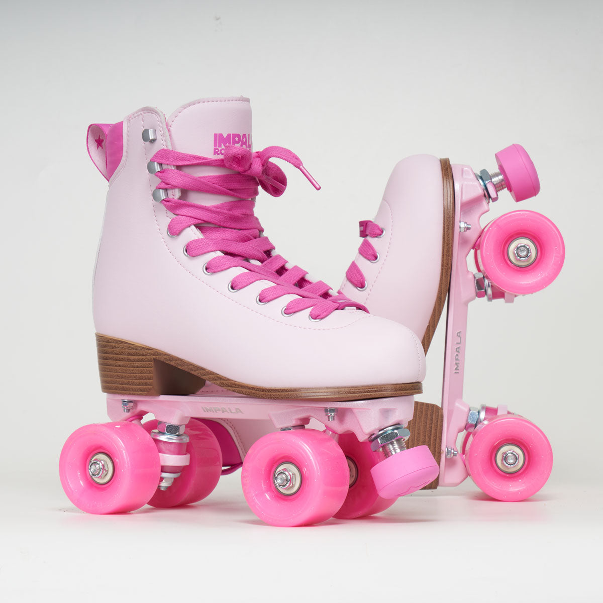 Impala Samira Roller Skates for Women - Wild Pink Quad Skates with Outdoor Wheels | Perfect for Rink, Park & Street Skating