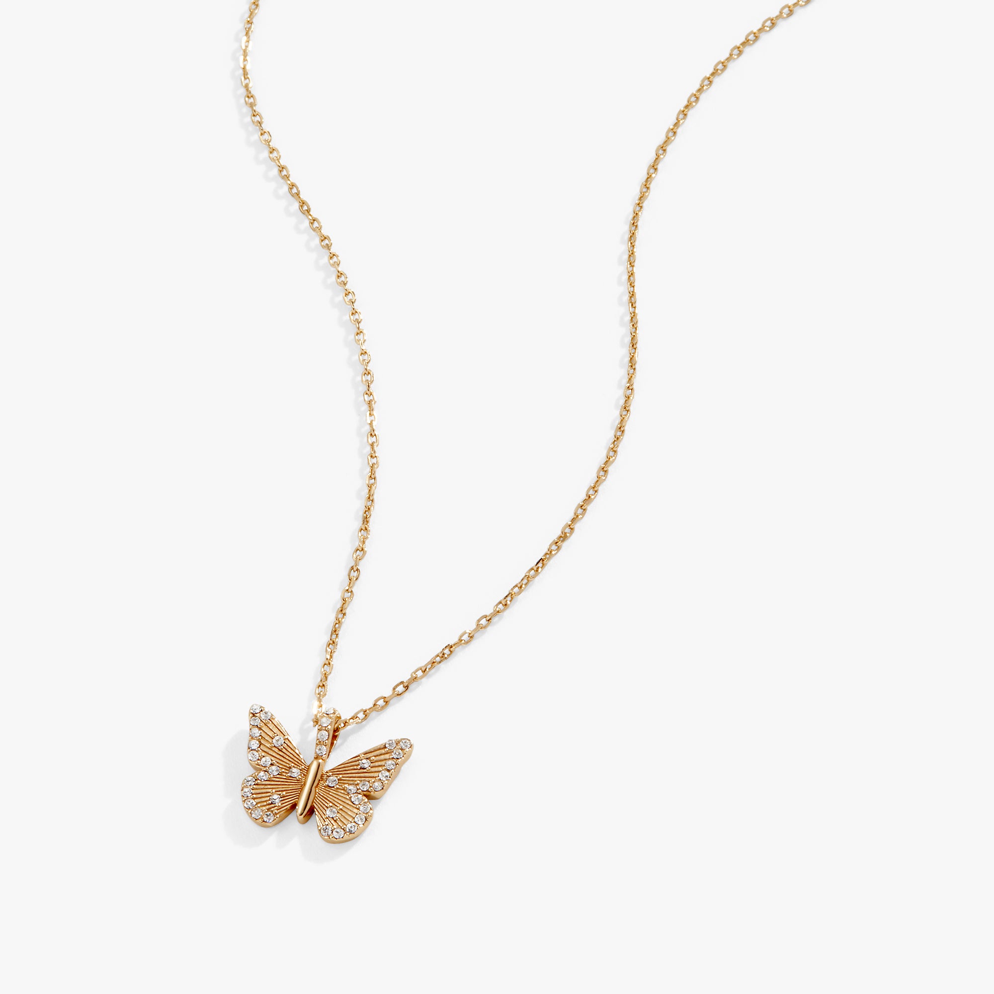 Butterfly Crystal Necklace Adjustable Chain for Women - Elegant Gift for Birthday, Anniversary & Special Occasions