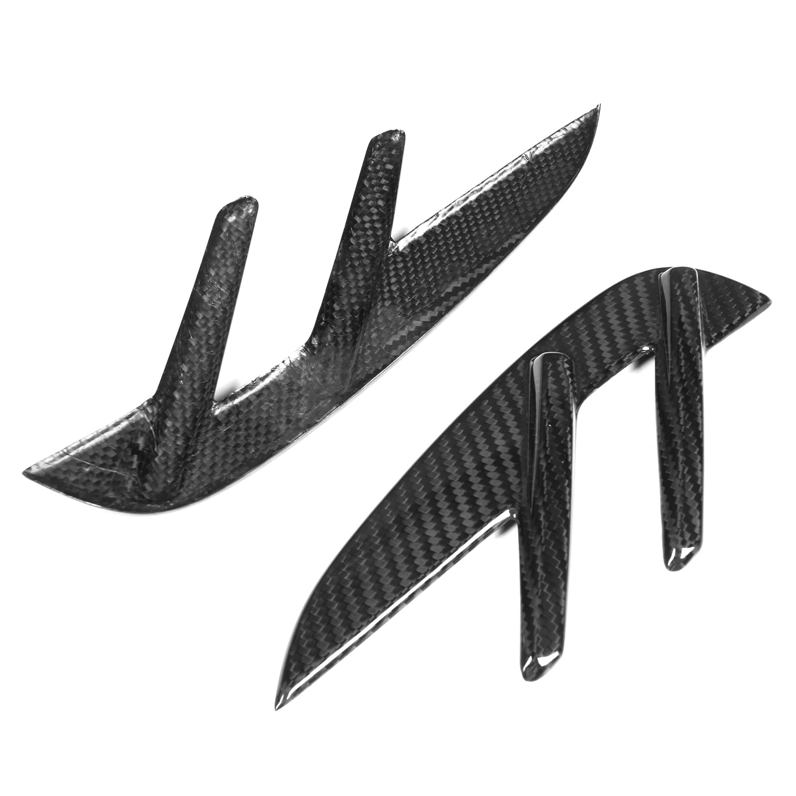 IKON MOTORSPORTS Dry Carbon Fiber Front Fender Side Vents for 2021-2023 BMW G80 M3 Sedan - 2PCS Air Wing Cover Trim OE Style Replacement - Enhance Aerodynamics & Sporty Look for Racing & Street Performance