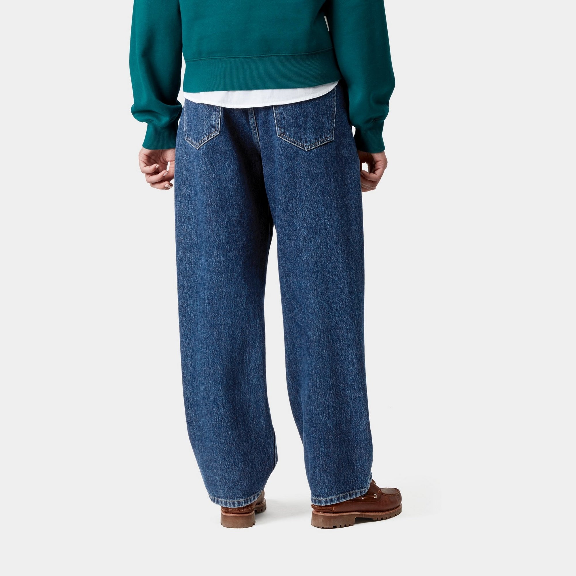 Women's Brandon Pant - Stone Washed Blue Denim Jeans for Casual Wear & Everyday Comfort | Perfect for Work, Outings & Relaxing