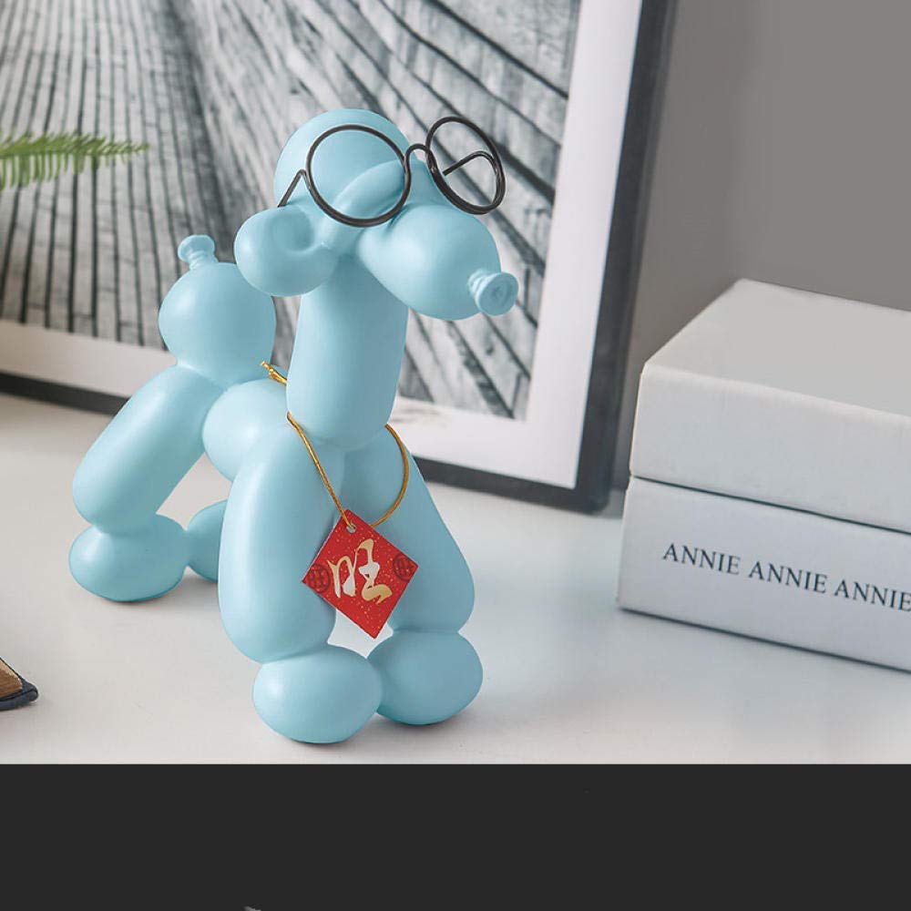 LIUSHI Balloon Dog Figurine - Handcrafted Animal Sculpture Art Gift, Balloon Dog Statue for Home & Office Decor, Cabinet Display, Party Favors | Perfect for Birthday Parties, Baby Showers & Home Decoration