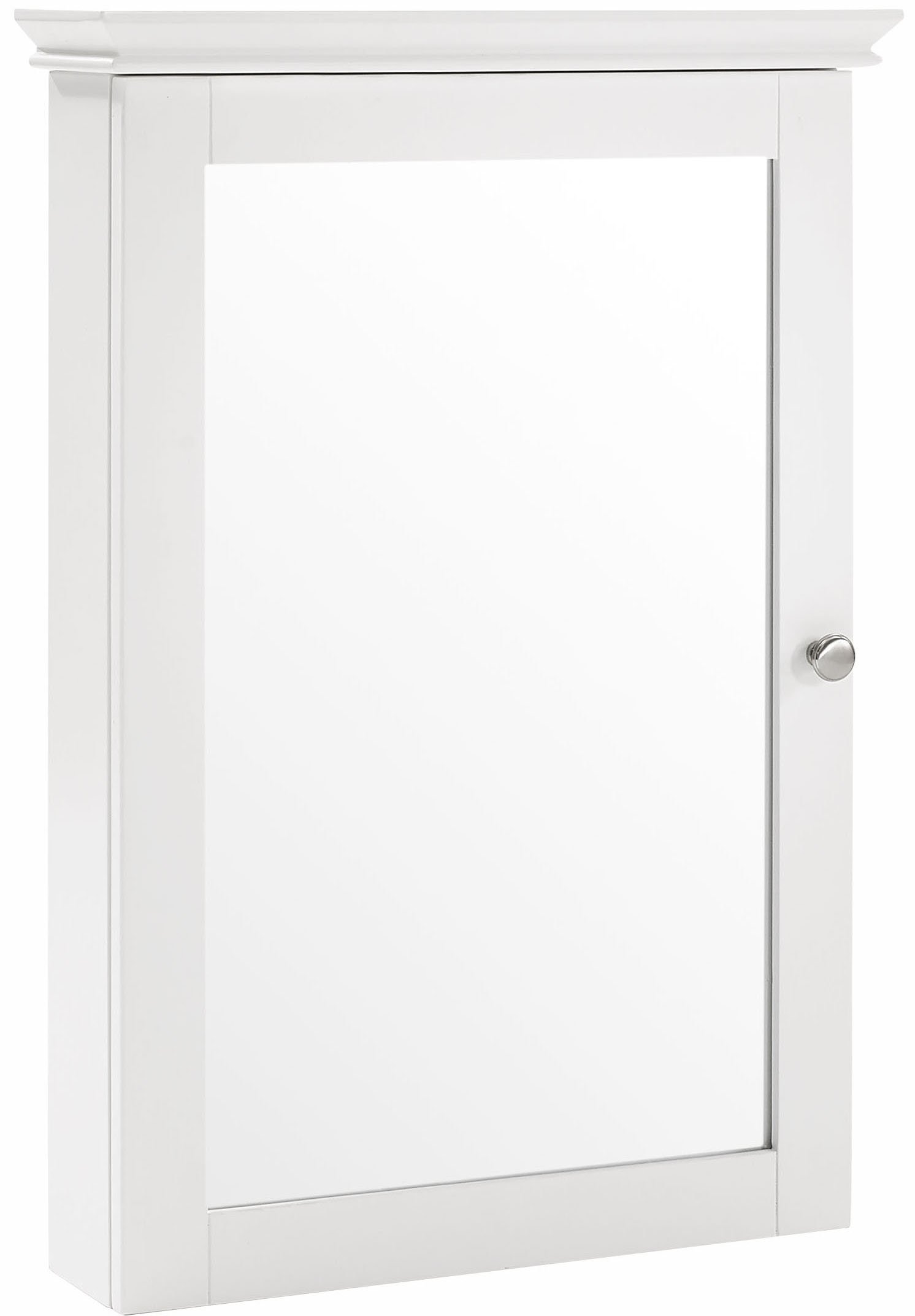 Crosley Lydia White Wall Mounted Bathroom Mirror with Medicine Cabinet - Perfect for Small Bathrooms, Vanities & Modern Home Decor