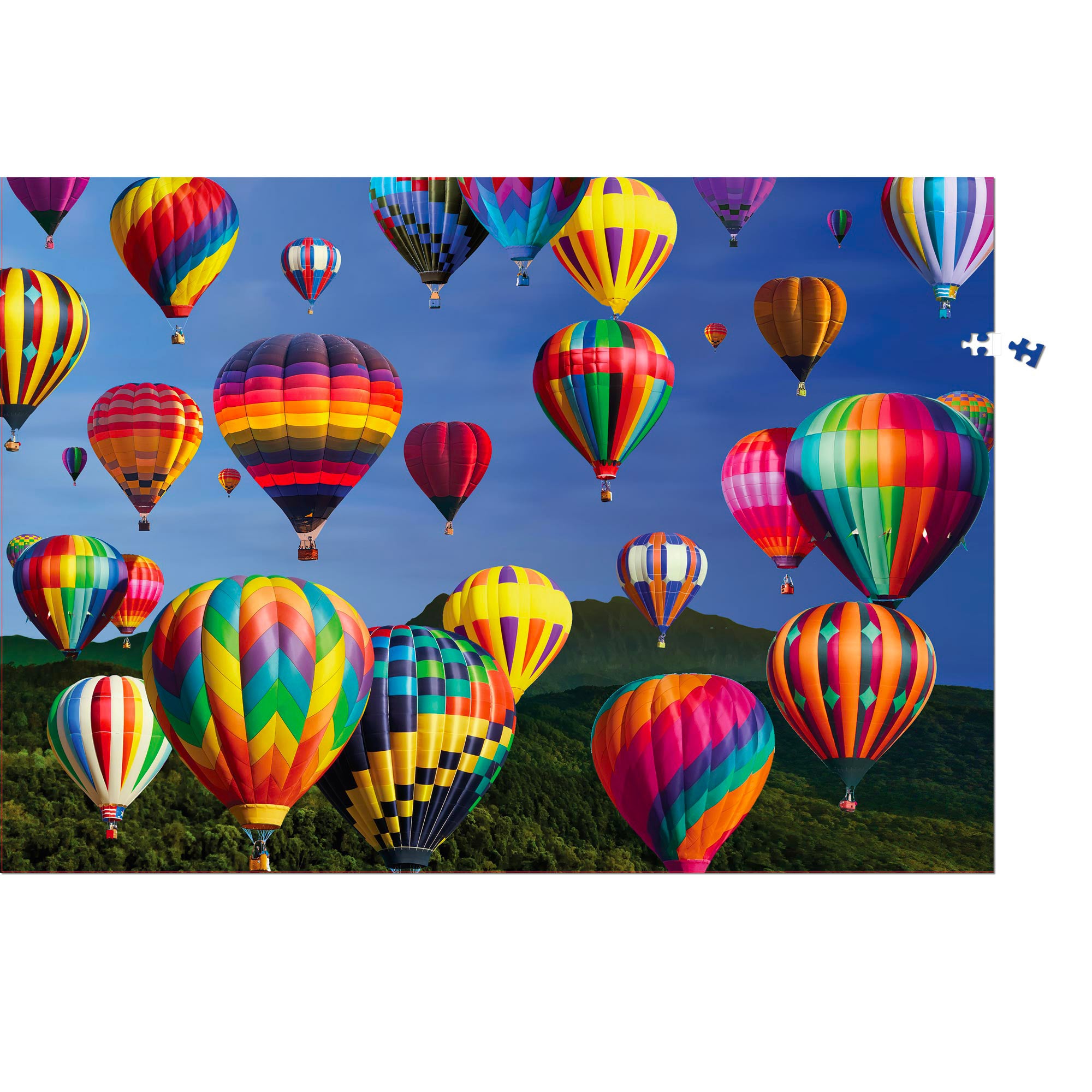 1,000 Piece Jigsaw Puzzle - Hot Air Balloons Scenic Landscape - Perfect for Family Fun, Relaxation & Home Decor