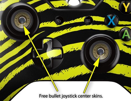 WraptorSkinz Vinyl Skin Wrap for XBOX One Original Wireless Controller - Zebra Yellow Design | Protective Decal for Gaming Accessories | Perfect for Customizing & Personalizing Your Controller