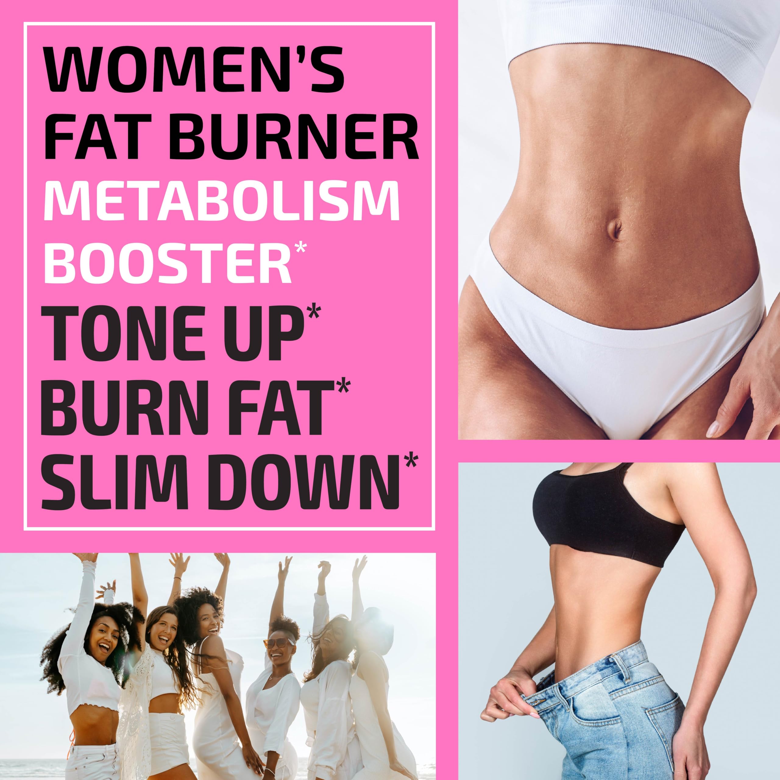 Best Fat Burners for Women - Weight Loss Pills to Reduce Belly Fat with Raspberry Ketones | Appetite Suppressant & Metabolism Booster for Bloating Relief | 120 Capsules Diet Supplement | Perfect for Workout, Gym & Daily Energy Support