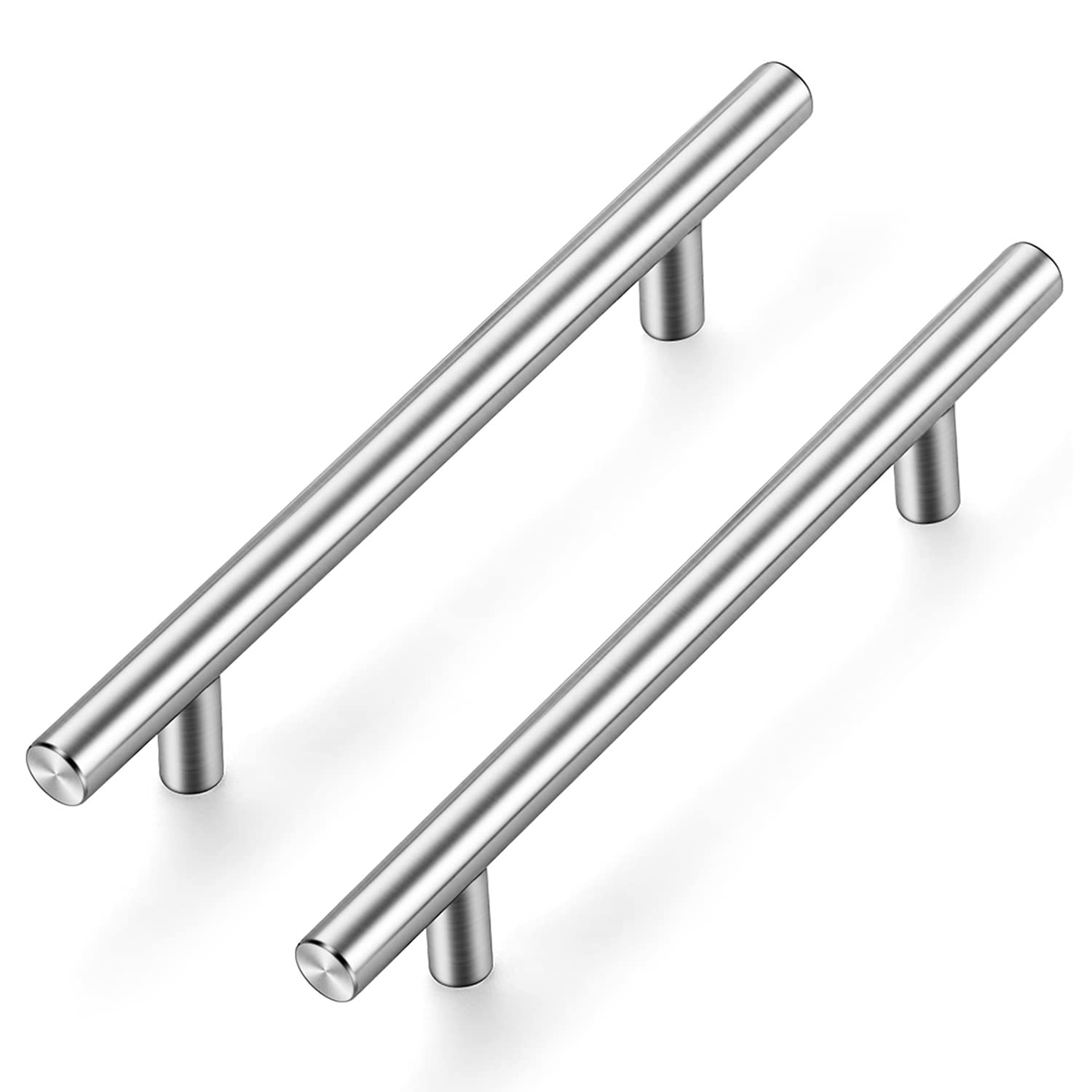 Ravinte 15-Pack 5 Inch Brushed Nickel Cabinet Handles - Modern Kitchen Drawer Pulls Hardware for Cabinets, Dressers, and Furniture
