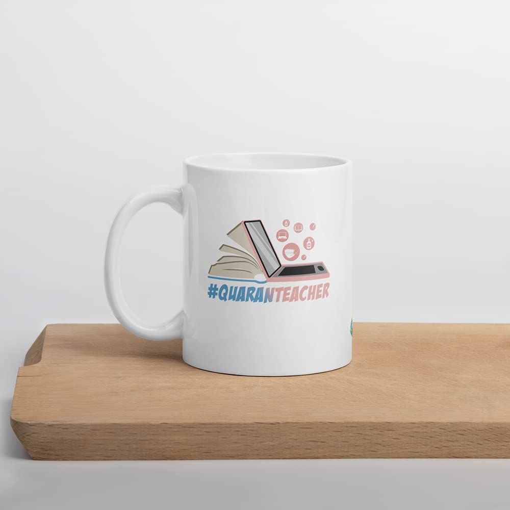 Funny Quaranteacher Back to School Coffee Mug - Perfect First Day Gift for Teachers, Students & Homeschool Moms - Great for Classroom, Home Office & Virtual Learning