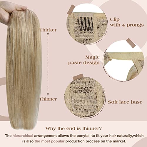 Premium Soft Human Hair Ponytail Extension - Natural Look & Comfortable Wear for Daily Styling, Parties & Special Occasions