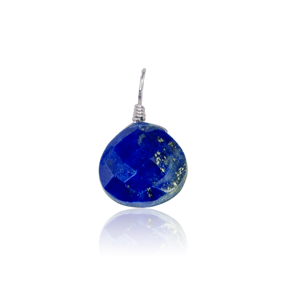 Lapis Lazuli Teardrop Pendant Necklace - Natural Blue Gemstone Jewelry for Women - Perfect for Gift Giving, Meditation & Spiritual Healing