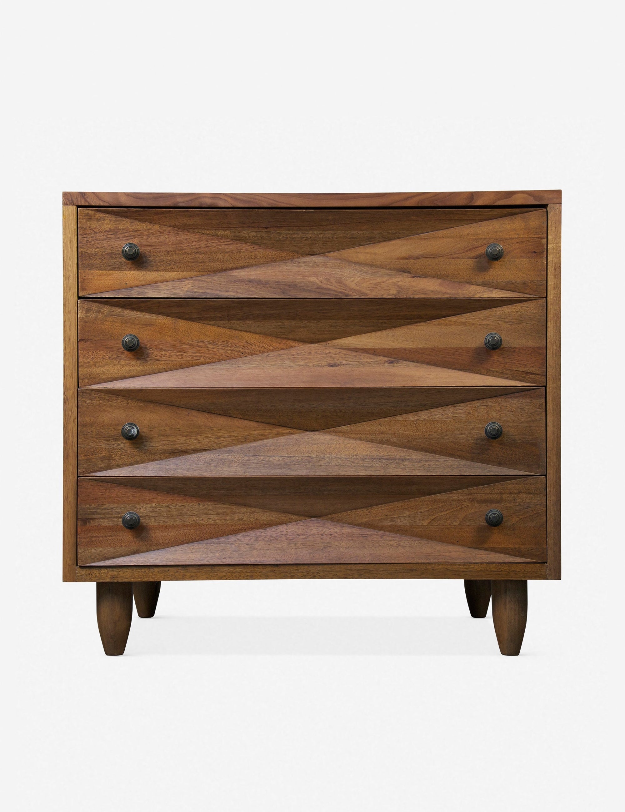 4 Drawer Dresser for Bedroom - Solid Wood Chest of Drawers with Smooth Gliding for Clothes Storage | Perfect for Home, Dorm, and Guest Room Organization
