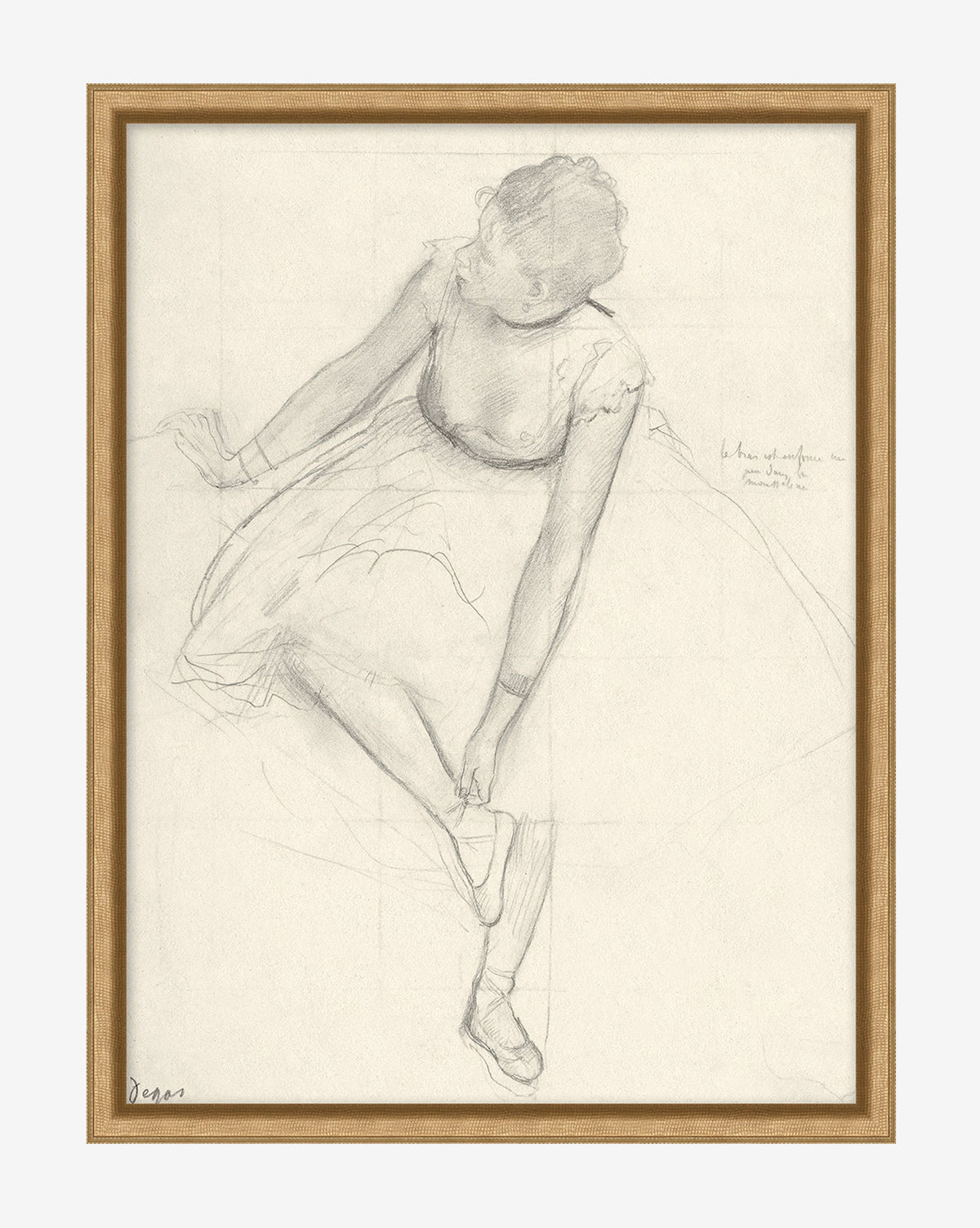 Elegant Sketched Dancer Wall Art Print - Hand-Drawn Ballet Dancer Illustration for Home & Office Decor - Perfect for Living Room, Bedroom, or Dance Studio Aesthetic