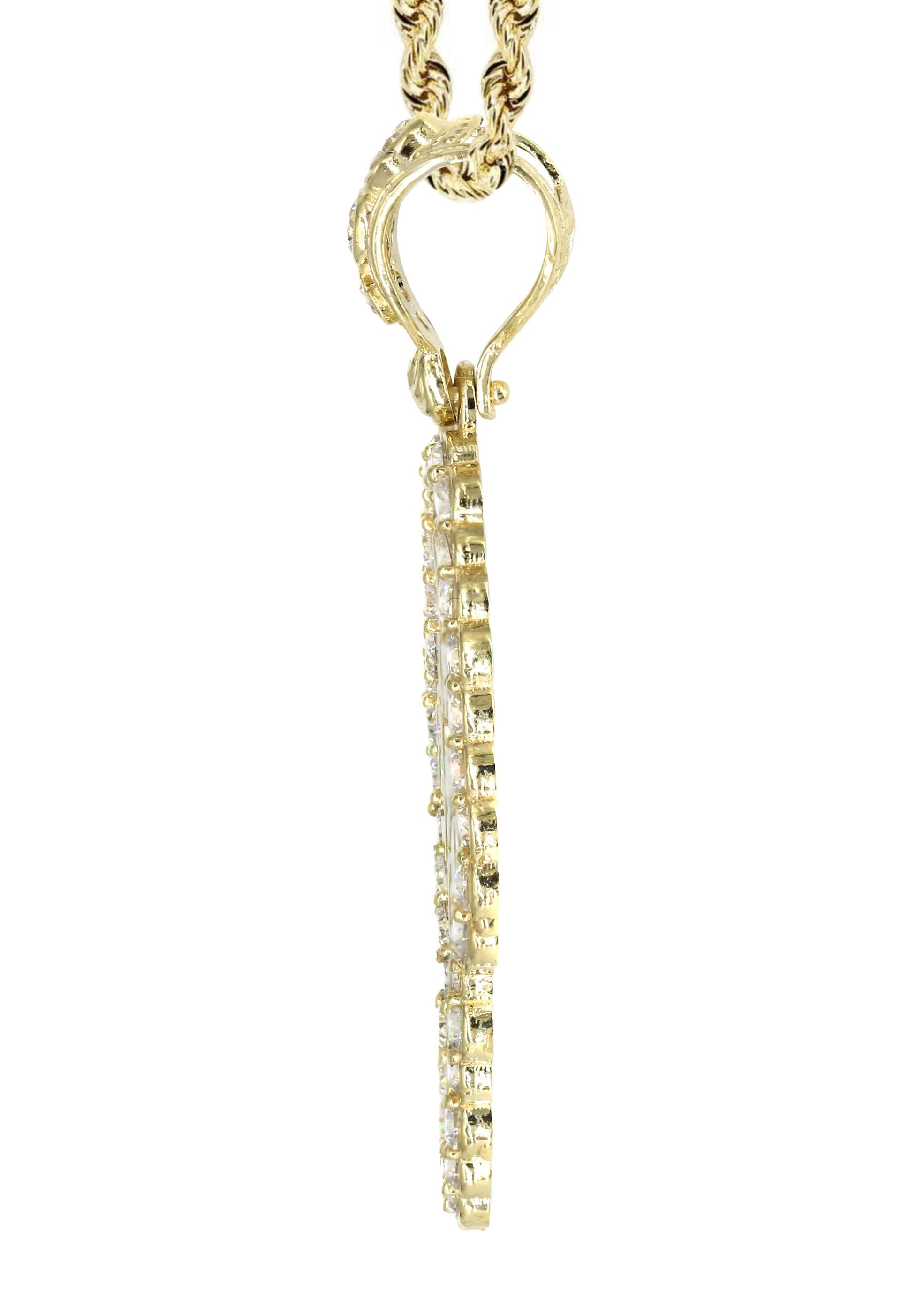 10K Yellow Gold Jesus Piece Necklace for Men & Women - 18.3 Grams Religious Jewelry - Perfect for Church, Gifts & Everyday Wear