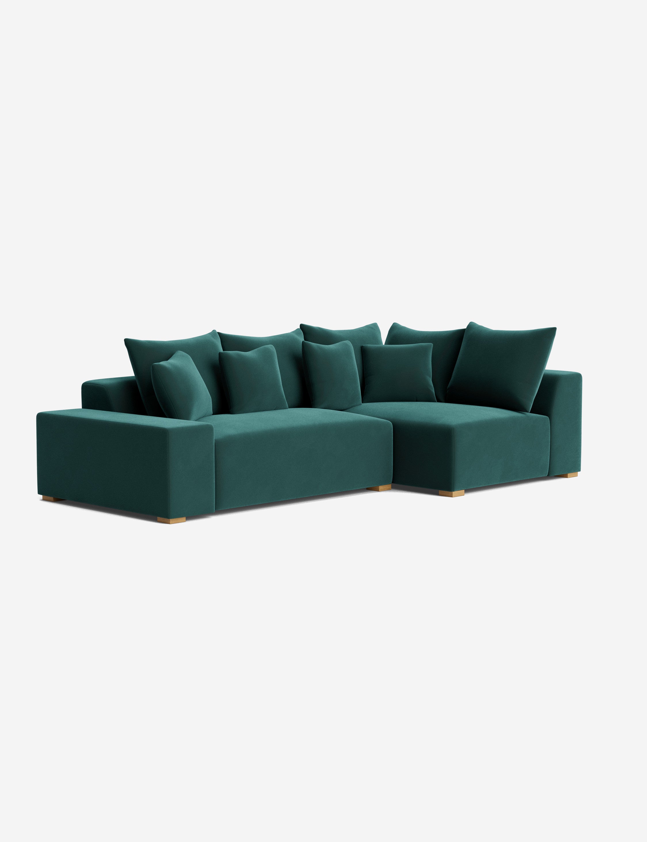 Stylish Clayton Sectional Sofa - Modern L-Shaped Couch for Living Room, Home Theater & Lounge Areas | Comfortable Fabric Upholstery & Spacious Seating