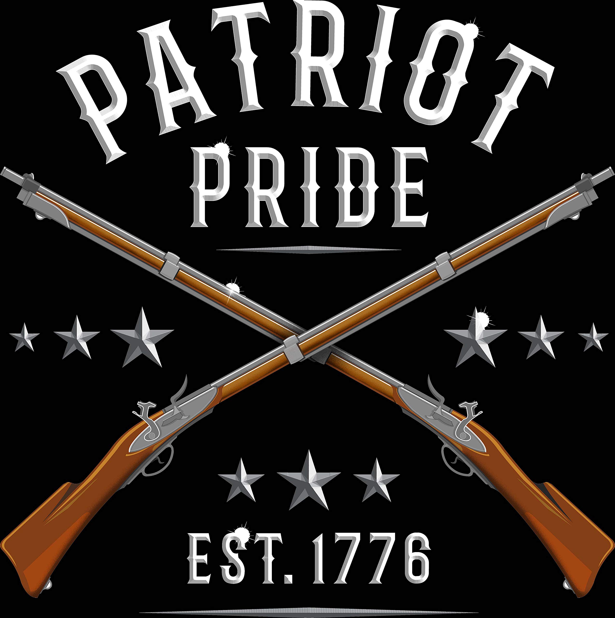 Patriotic American Flag Graphic Tee - Gun & Holy Bible Design - Men's Short Sleeve Shirt for 4th of July, Veterans Day & Patriotic Events