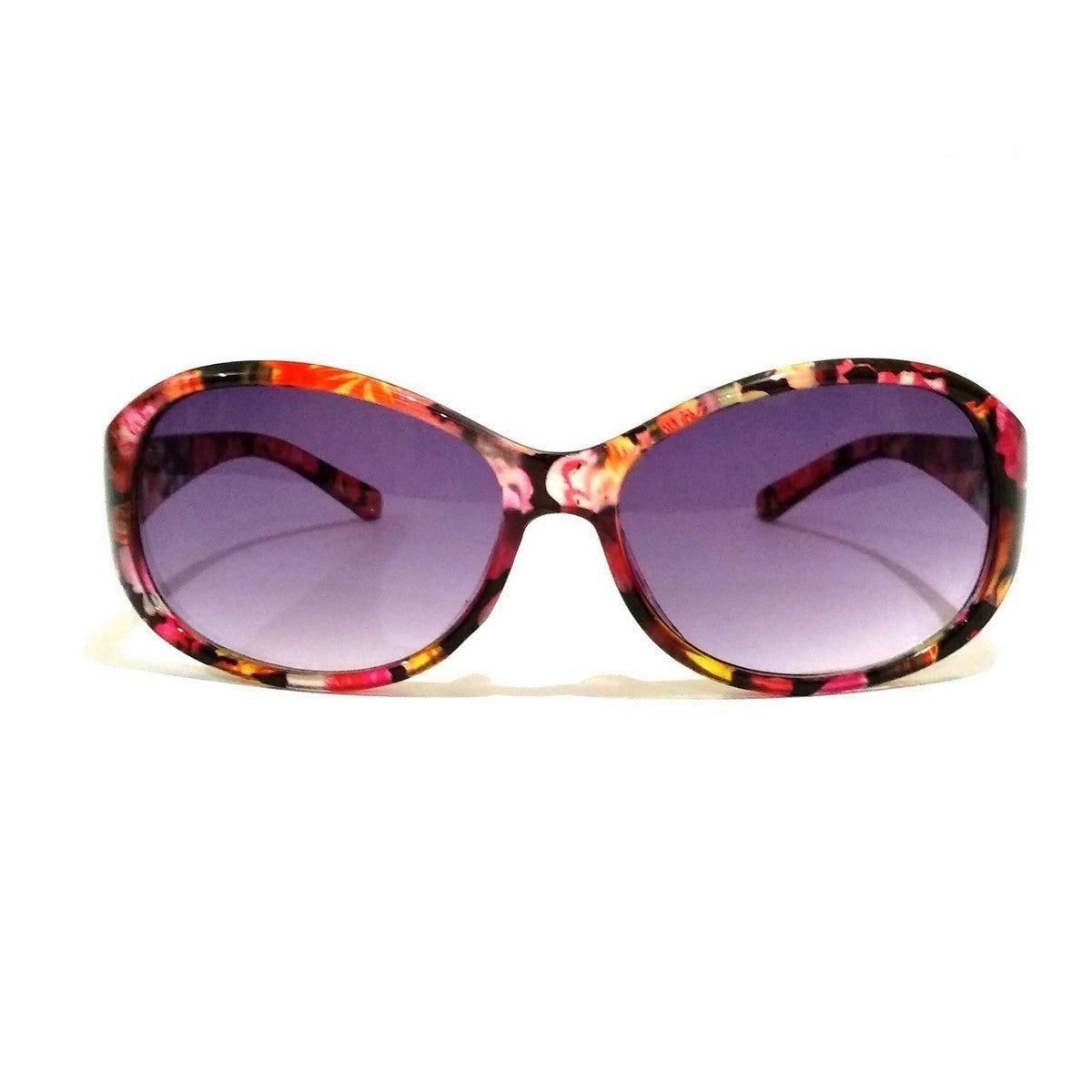 Floral Print Women's Sunglasses - UV Protection & Stylish Design Model 1141003C4 | Perfect for Beach, Driving & Outdoor Activities