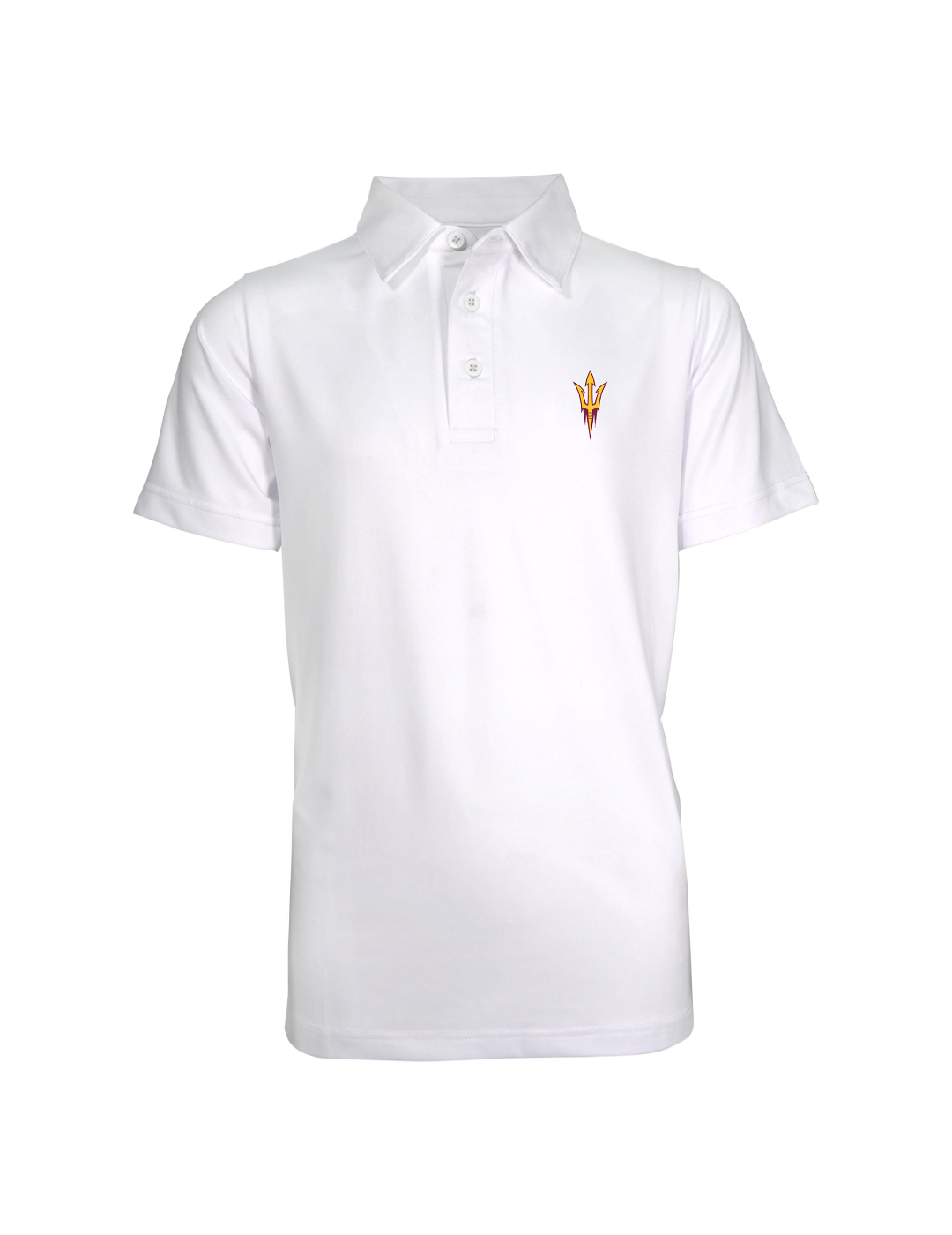 Arizona State Sun Devils Youth Boys' Solid Polo Shirt - Comfortable Cotton Jersey for School, Sports & Casual Wear