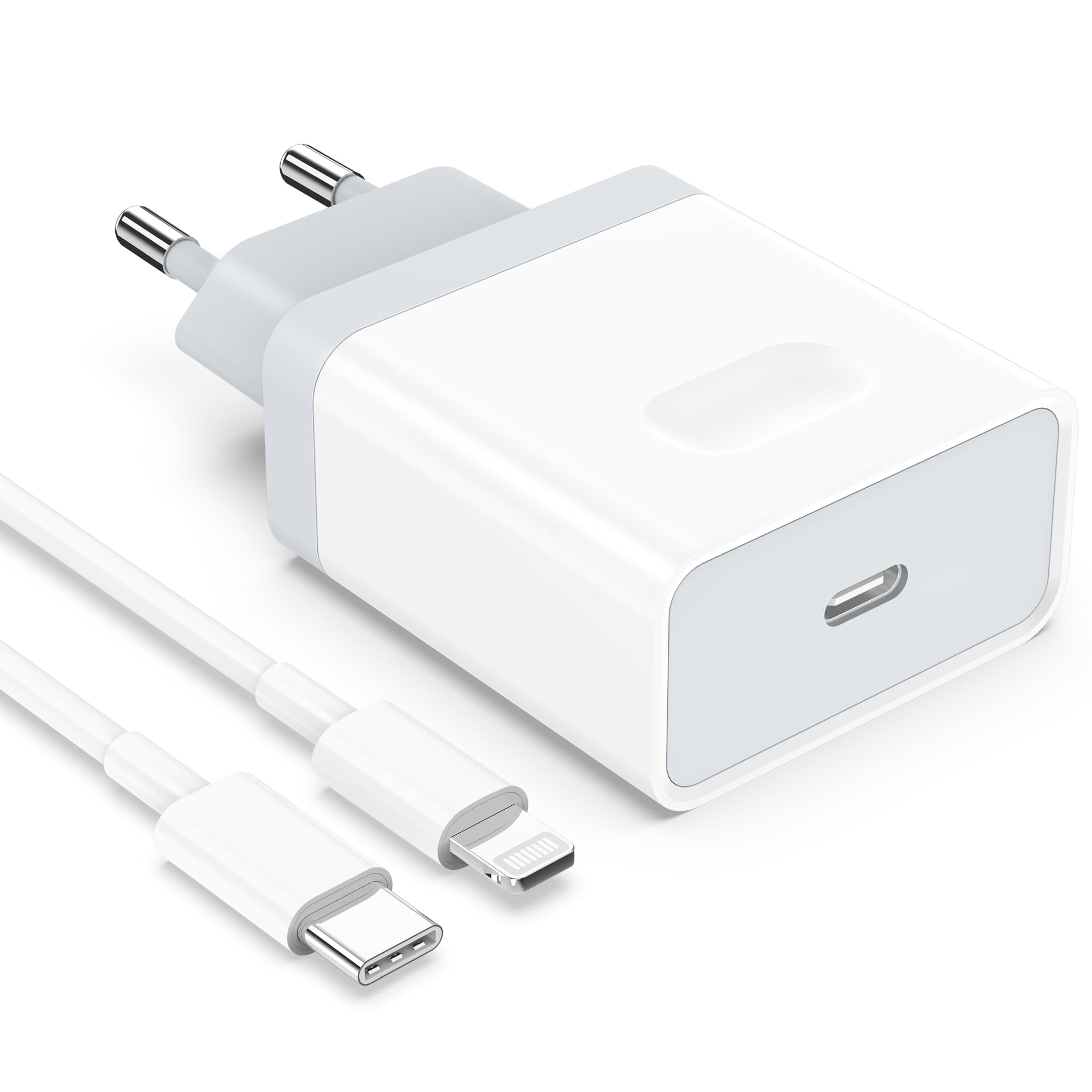 Anigaduo 25W USB C Fast Charger with 2M Cable - Compatible with iPhone 14/14 Plus/14 Pro/14 Pro Max/13/12/11/SE/X/XS/XR & AirPods - USBC Wall Plug Type C Power Adapter - Perfect for Home, Office & Travel Charging