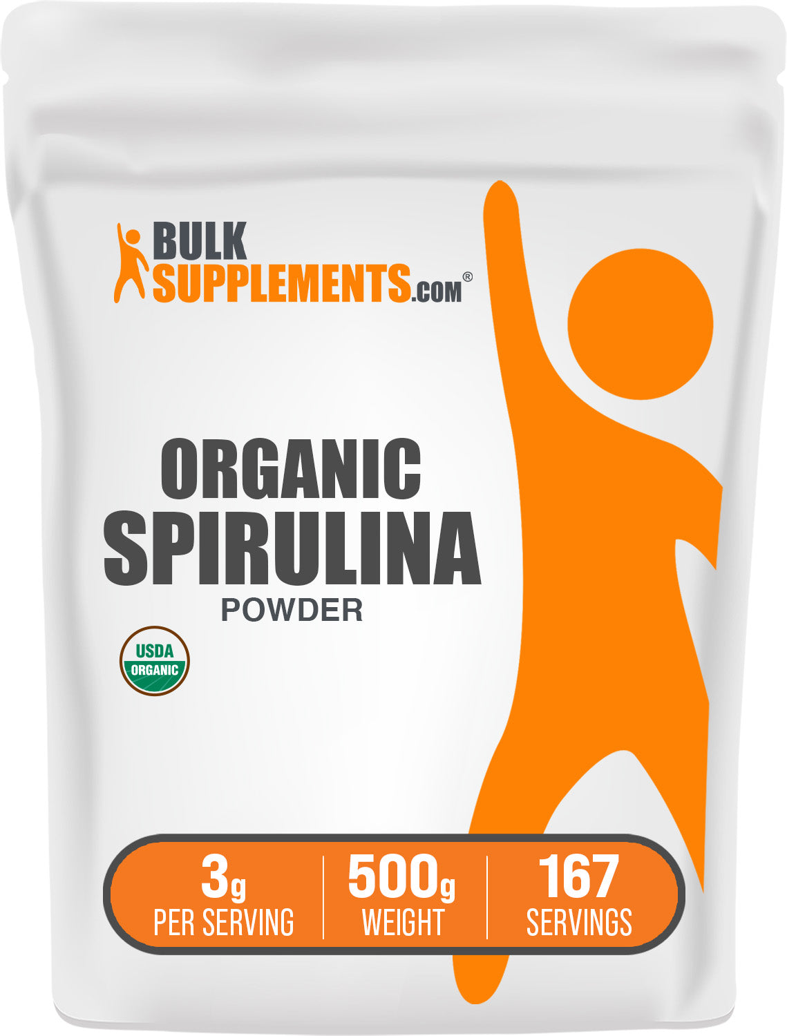 Organic Spirulina Powder - Premium Superfood Supplement for Energy, Detox & Immunity Boost | Vegan, Gluten-Free | Perfect for Smoothies, Juices & Healthy Recipes