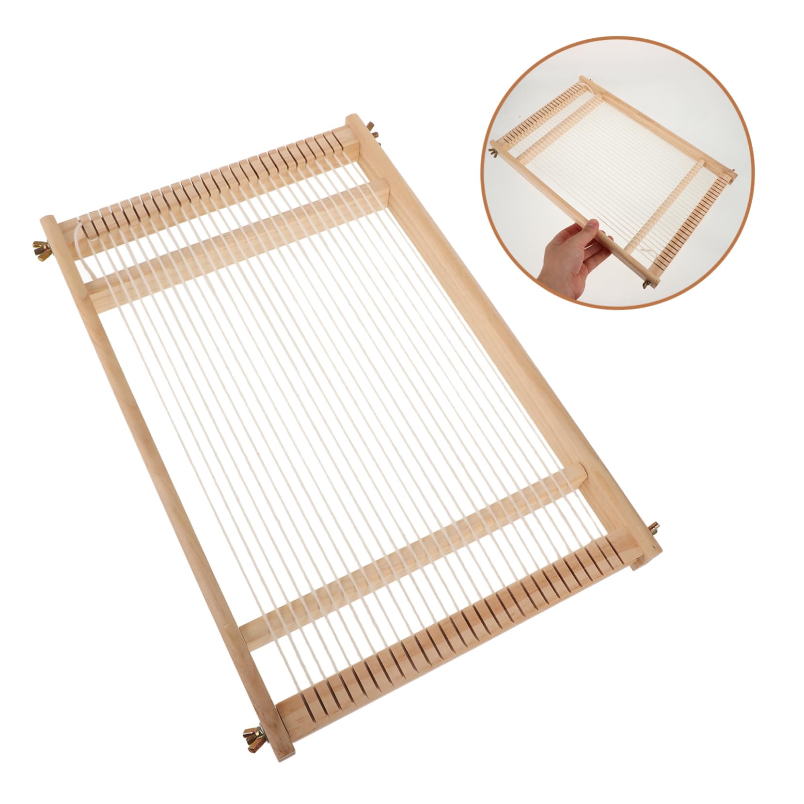 DIY Wooden Handloom Weaving Kit - Handcrafted Weaving Tool for Beginners & Experts - Perfect for Home Decor, Scarf Making & DIY Craft Projects