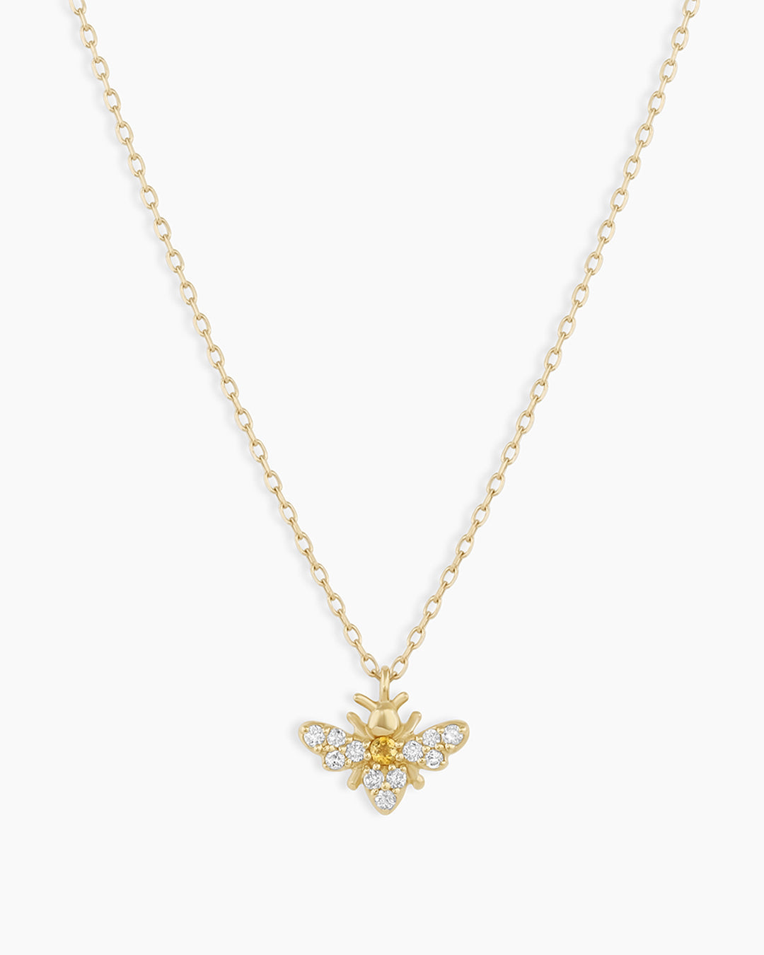 Diamond Bee Necklace for Women - 14K Gold Plated Bee Pendant Jewelry - Perfect for Birthday, Anniversary & Valentine's Day Gifts